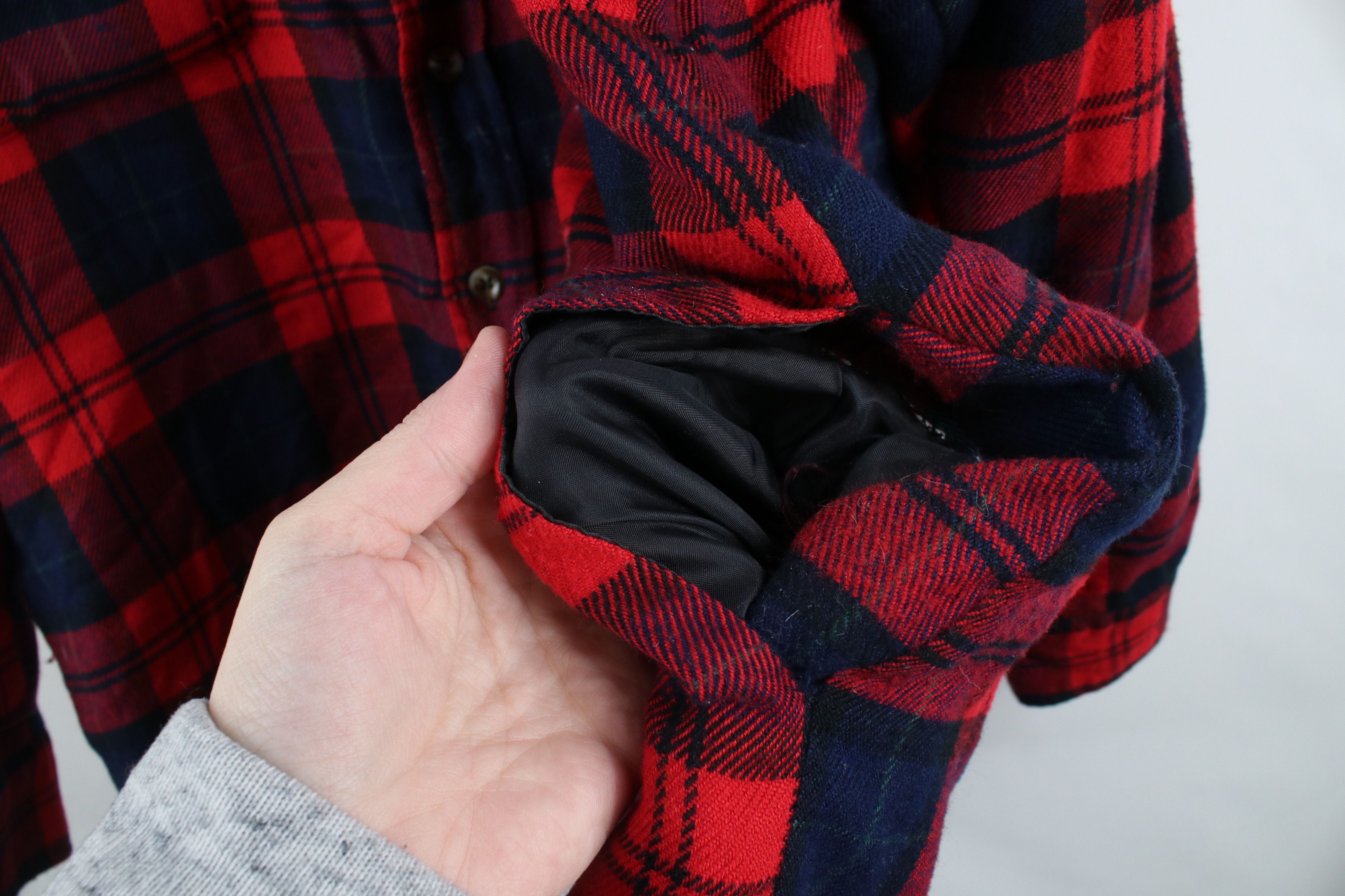 Vintage Vintage 90s Streetwear Quilted Flannel Button Shirt Jacket Size US L / EU 52-54 / 3 - 10 Thumbnail