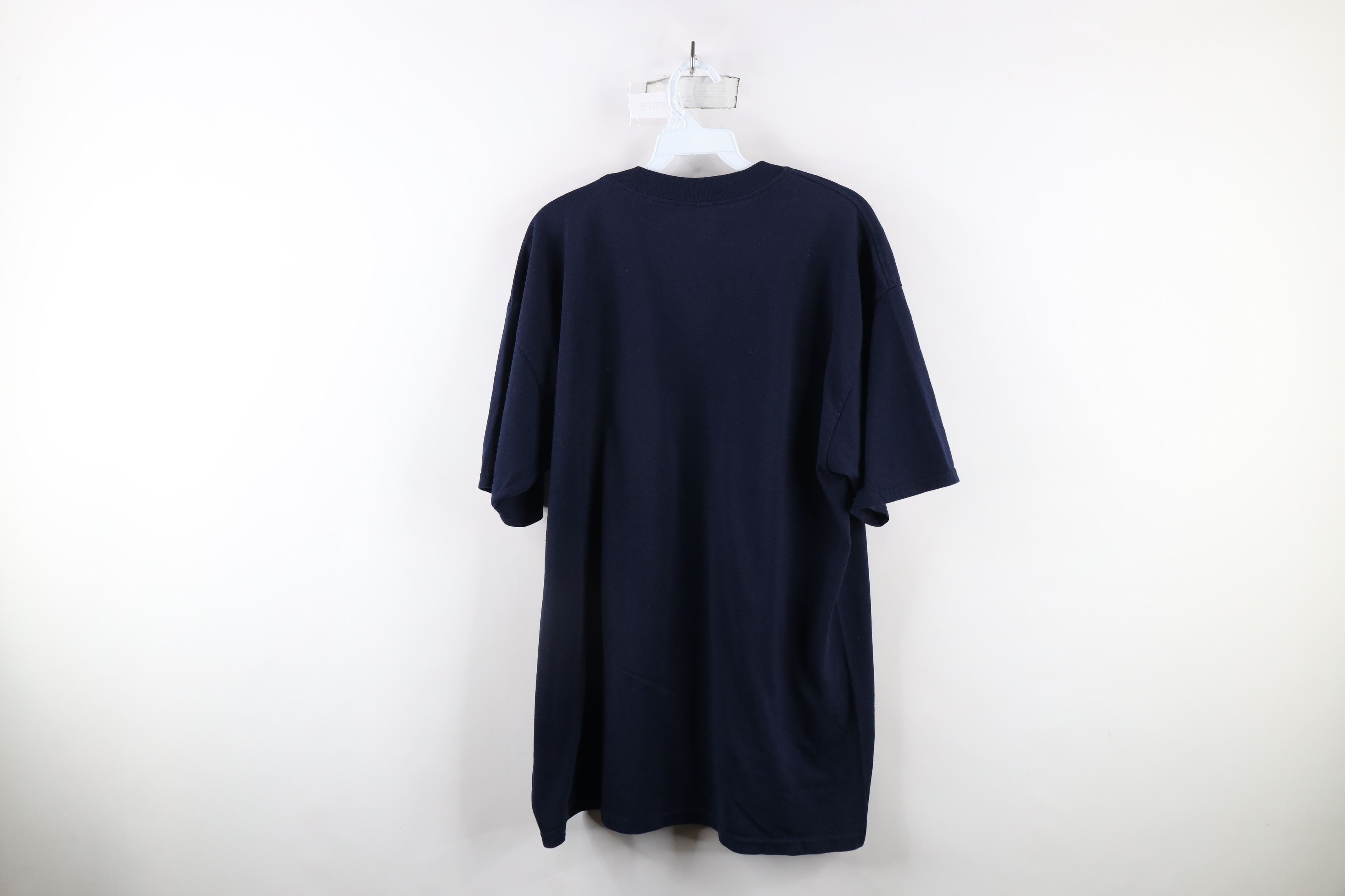 Gildan × Vintage Vintage 90s Gildan Out Label Tag Short Sleeve T-Shirt Blue Size US XL / EU 56 / 4 - 6 Thumbnail