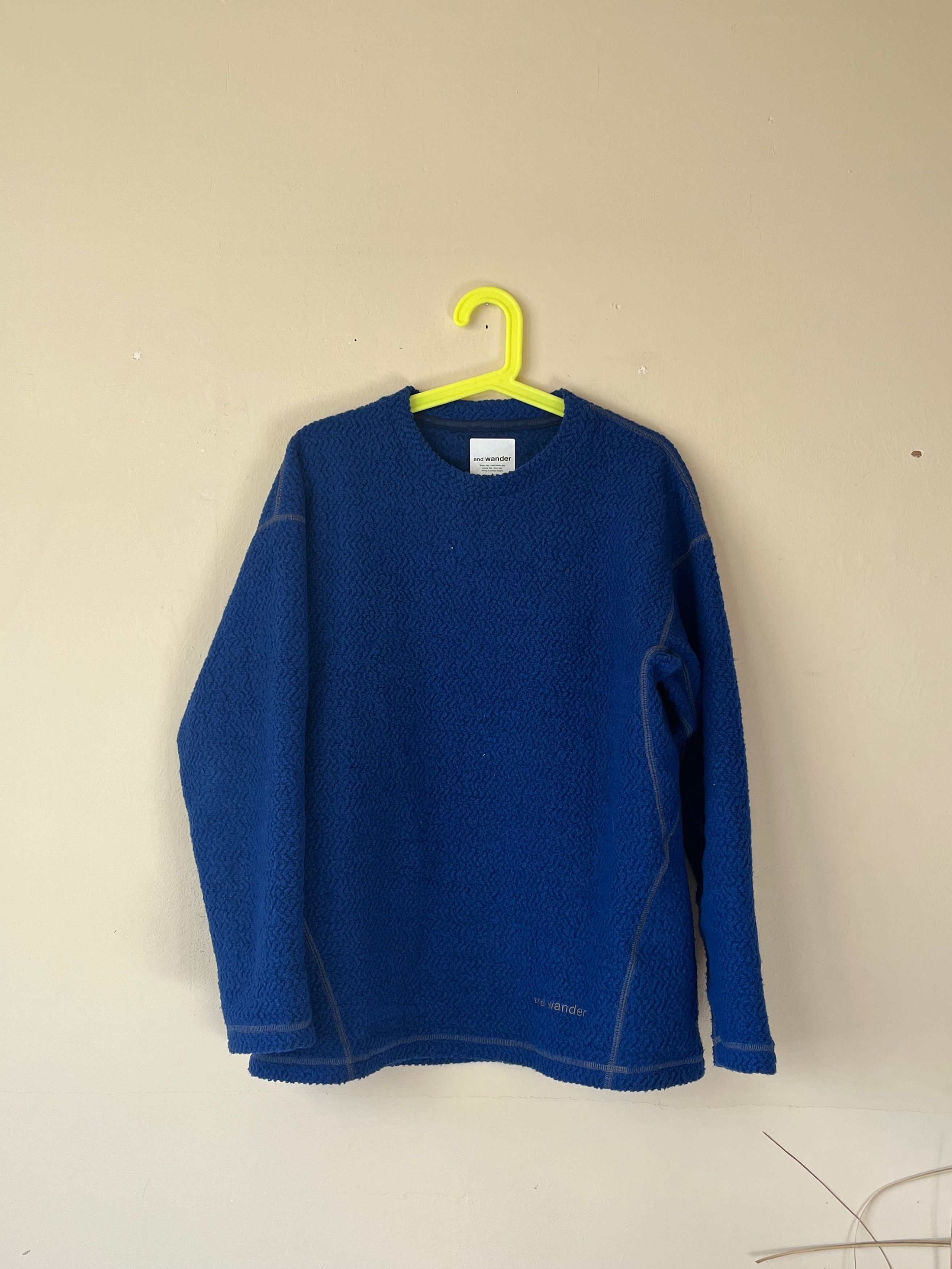 And Wander wool fleece JQ crew neck sweater Size US S / EU 44-46 / 1 - 1 Thumbnail
