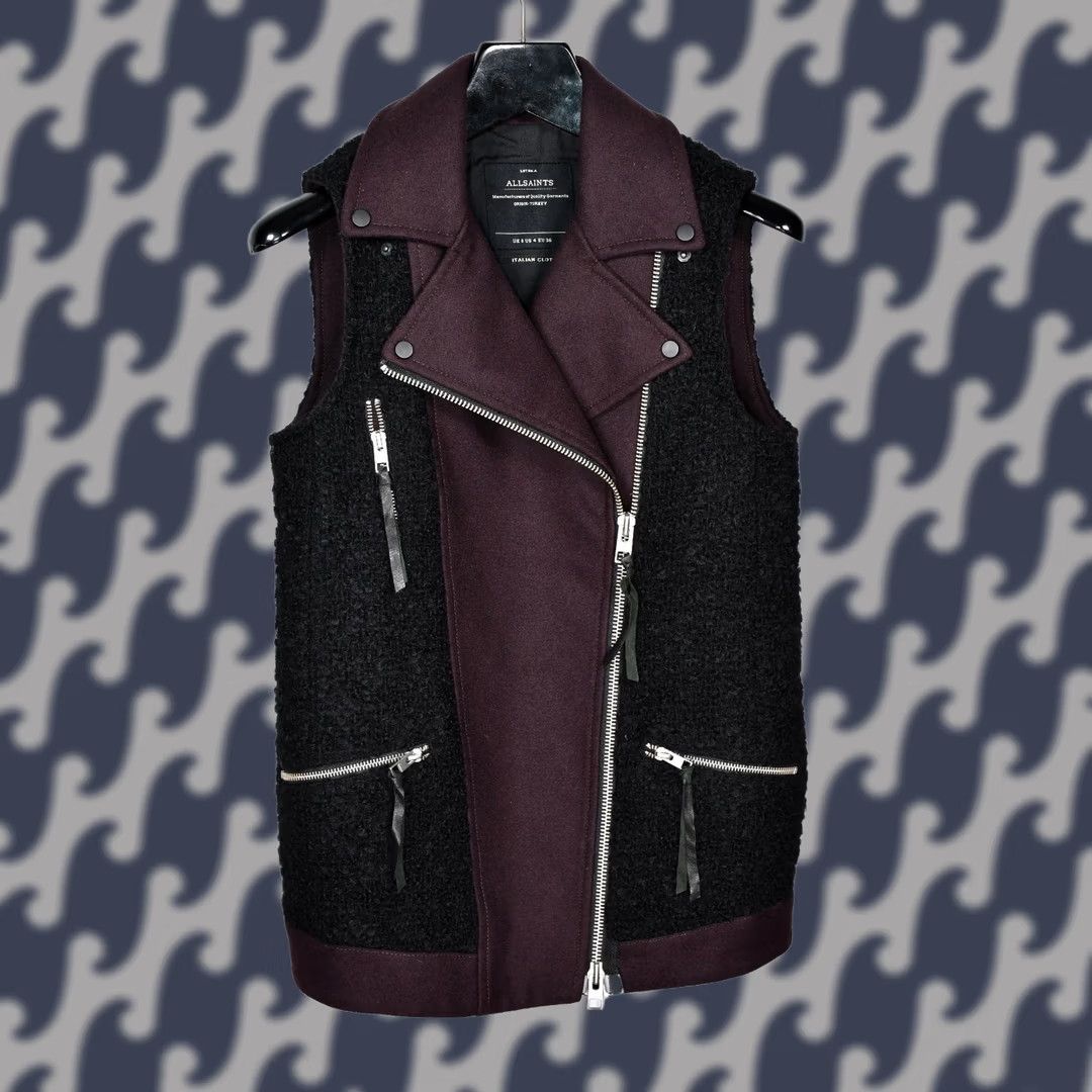 Allsaints AllSaints Vest Women US4 Multicolor Biker Womens Size S / US 4 / IT 40 - 1 Thumbnail