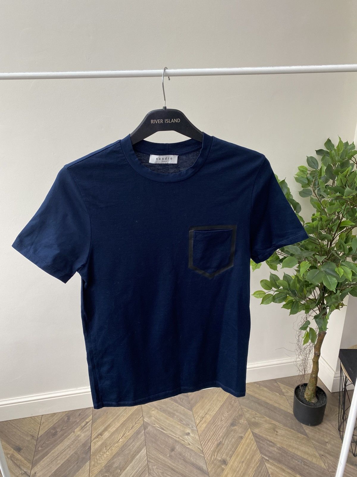Designer × Sandro × Vintage Vintage Sandro CERTIFIED LINEN T-SHIRT Size US XS / EU 42 / 0 - 4 Thumbnail
