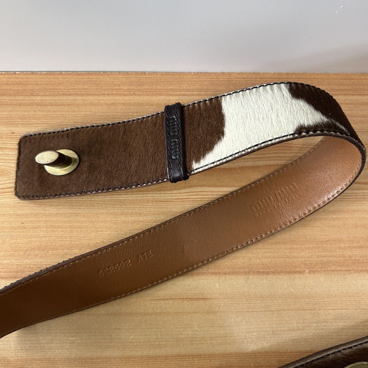 Miu Miu Miu Miu Cowhide Leather Belt Size ONE SIZE - 6 Thumbnail