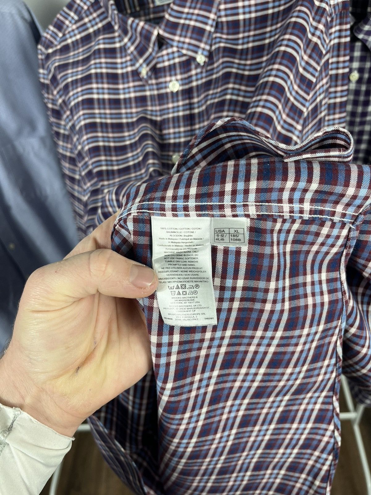 Brooks Brothers Brooks Brothers Button Down Shirt Set of 3 Plaid Striped XL Size US XL / EU 56 / 4 - 8 Thumbnail