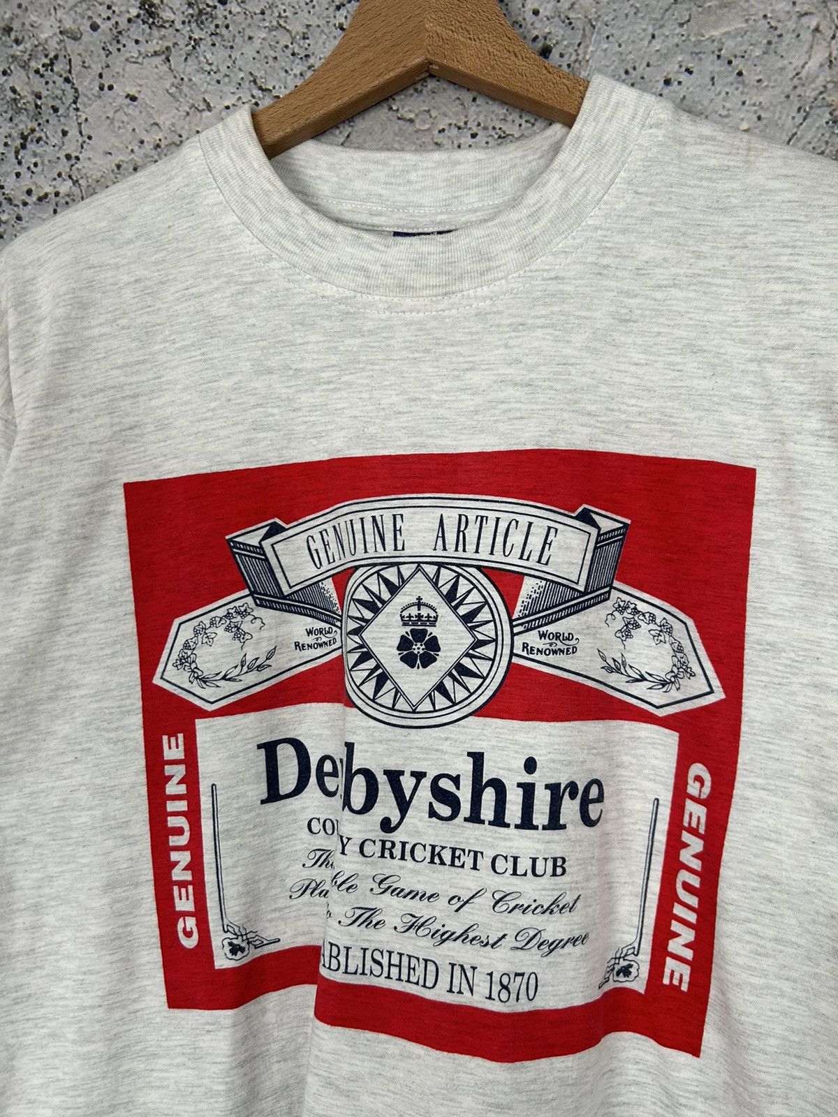 Vintage Vintage Derbyshire Boxy Graphic Tee Retro 90s Y2K Size US M / EU 48-50 / 2 - 3 Thumbnail