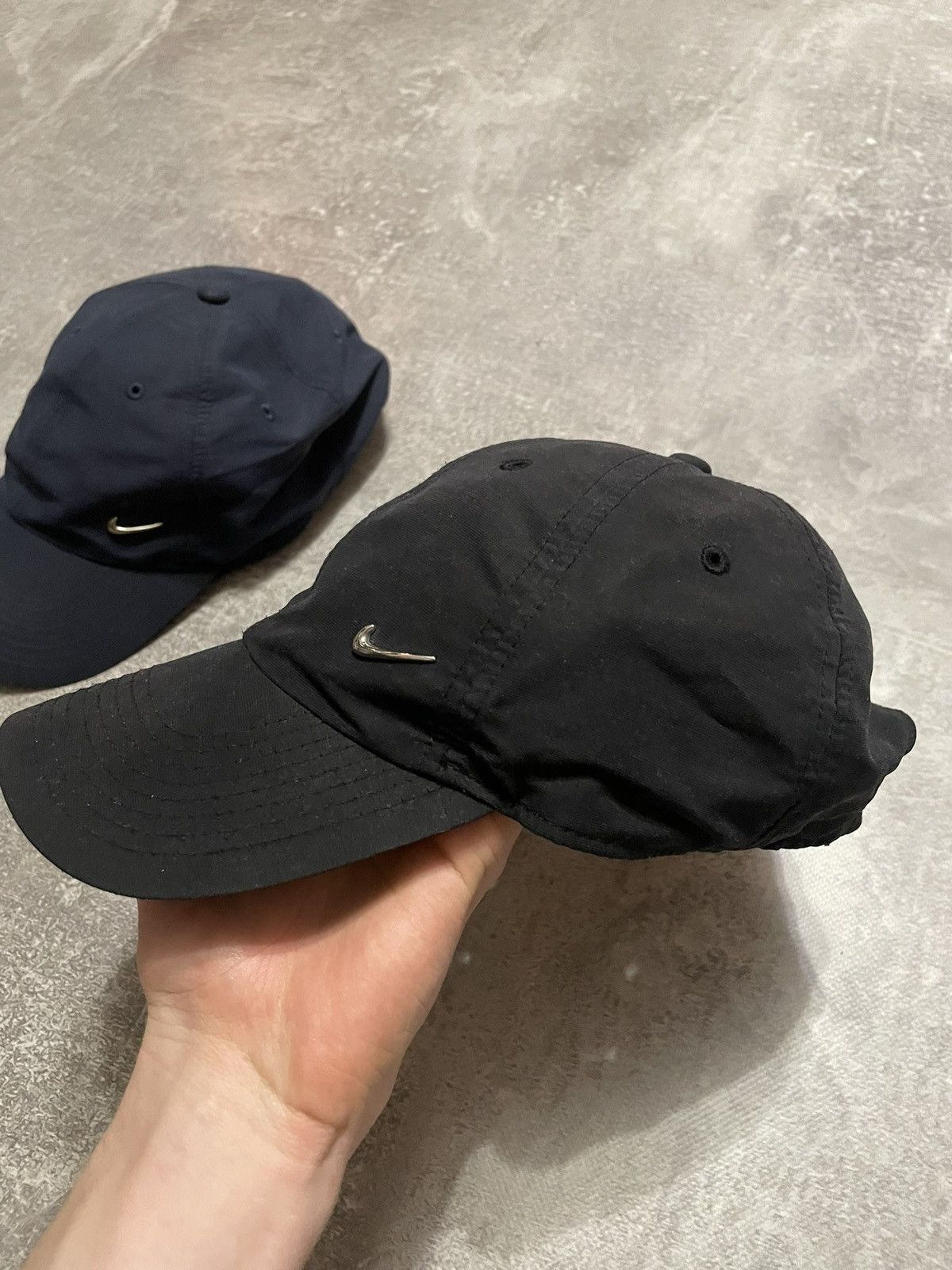 Nike × Vintage x6 Nike Metallic Swoosh Logo Cap Y2K Size ONE SIZE - 20 Thumbnail