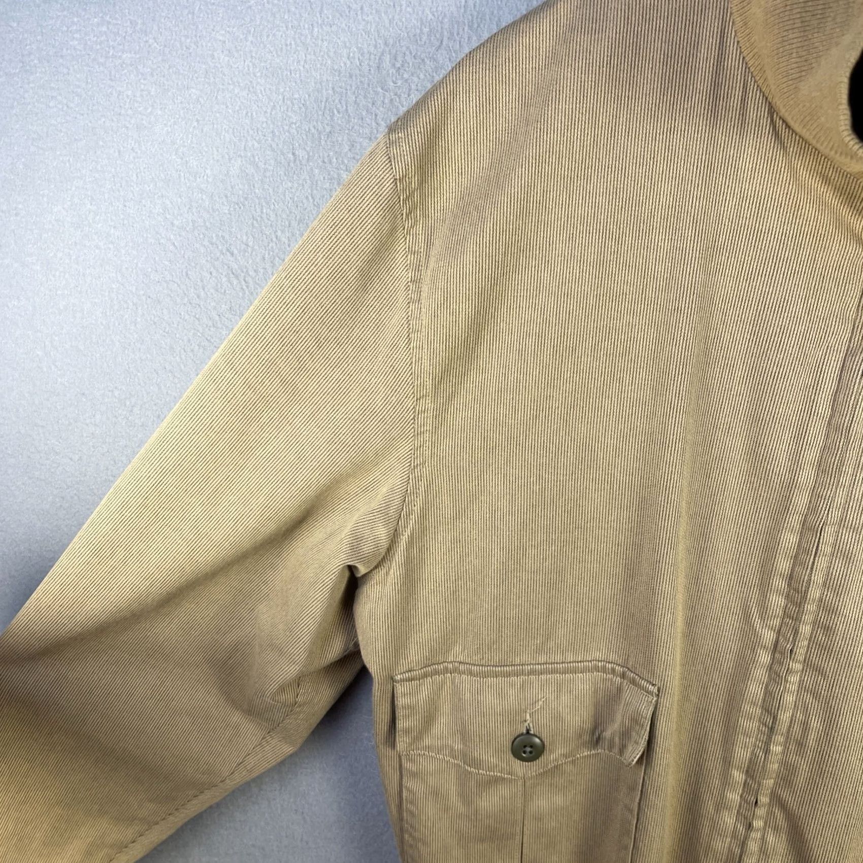 Vintage Willis & Geiger Jacket Mens 44 Beige Navy Summer Flying Tan Corduroy USA Size US S / EU 44-46 / 1 - 3 Thumbnail