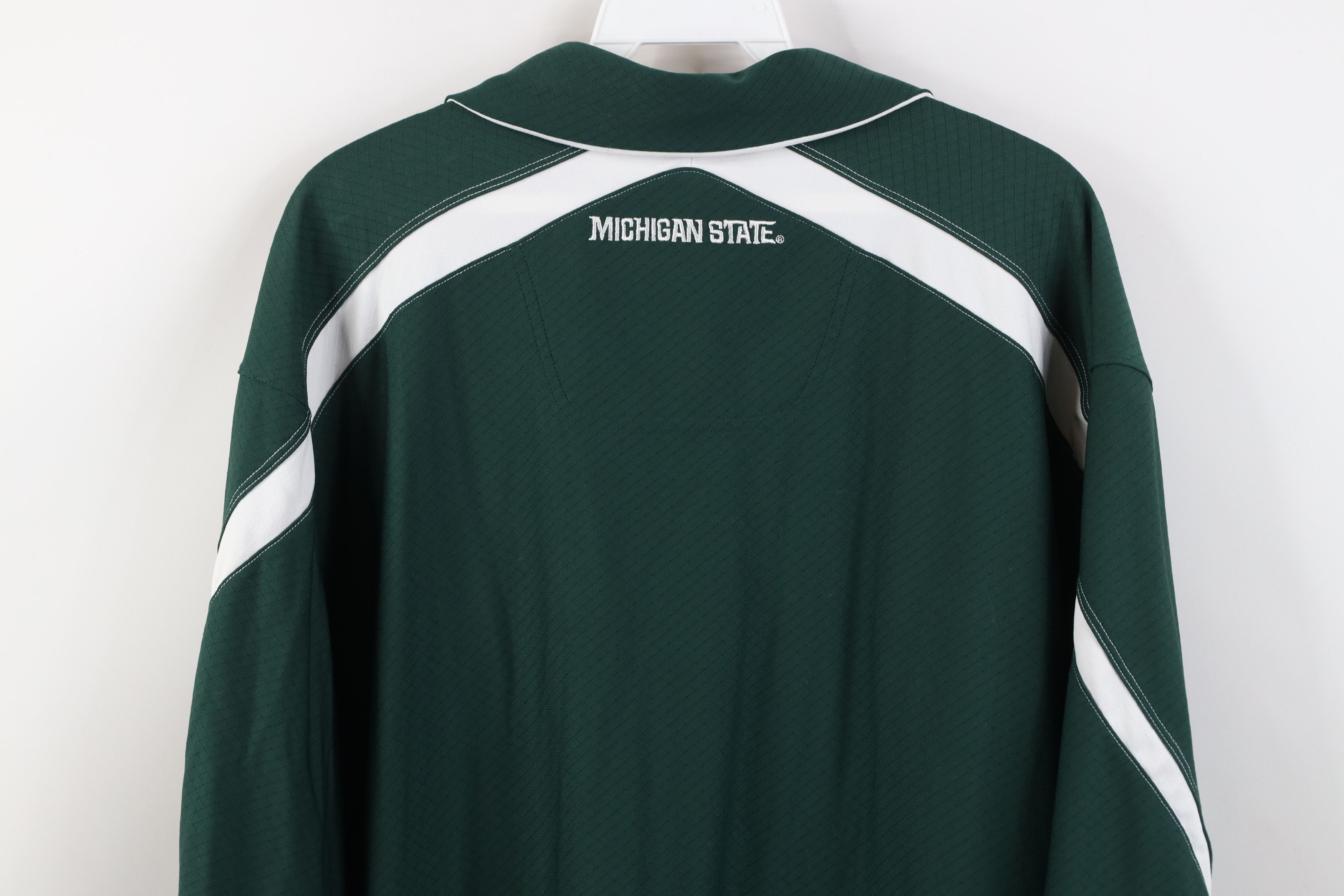 Nike Nike Scott Mini Swoosh Michigan State University Knit Polo Size US L / EU 52-54 / 3 - 15 Thumbnail