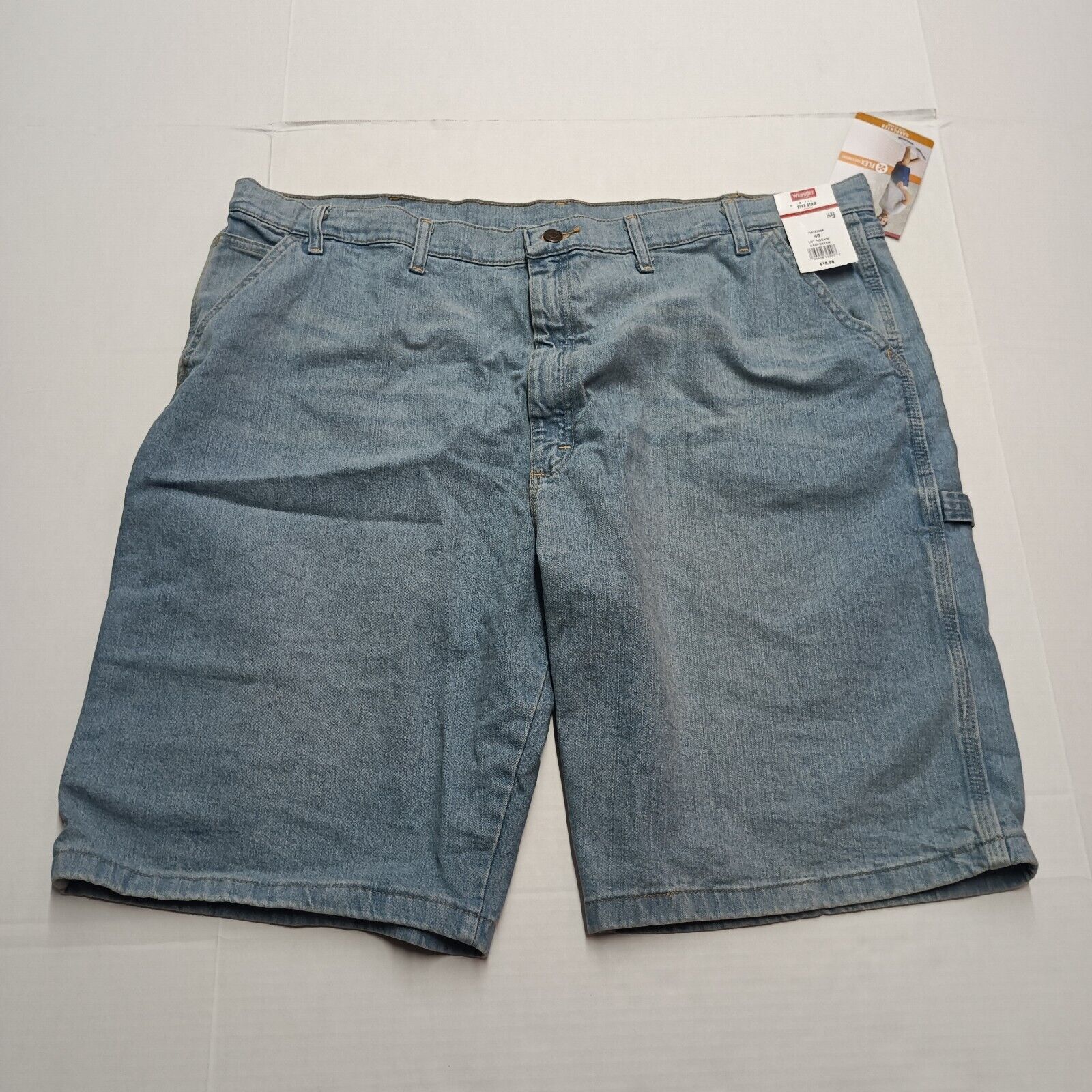 Wrangler Wrangler Carpenter Flex Denim Shorts Men's 46 Light Blue Size US 44 / EU 60 - 1 Thumbnail