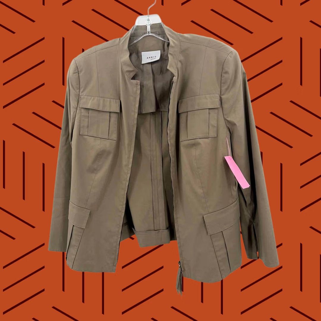 Vintage Akris Punto Blazer Green Size 10 Regular Womens Size L / US 10 / IT 46 - 1 Thumbnail