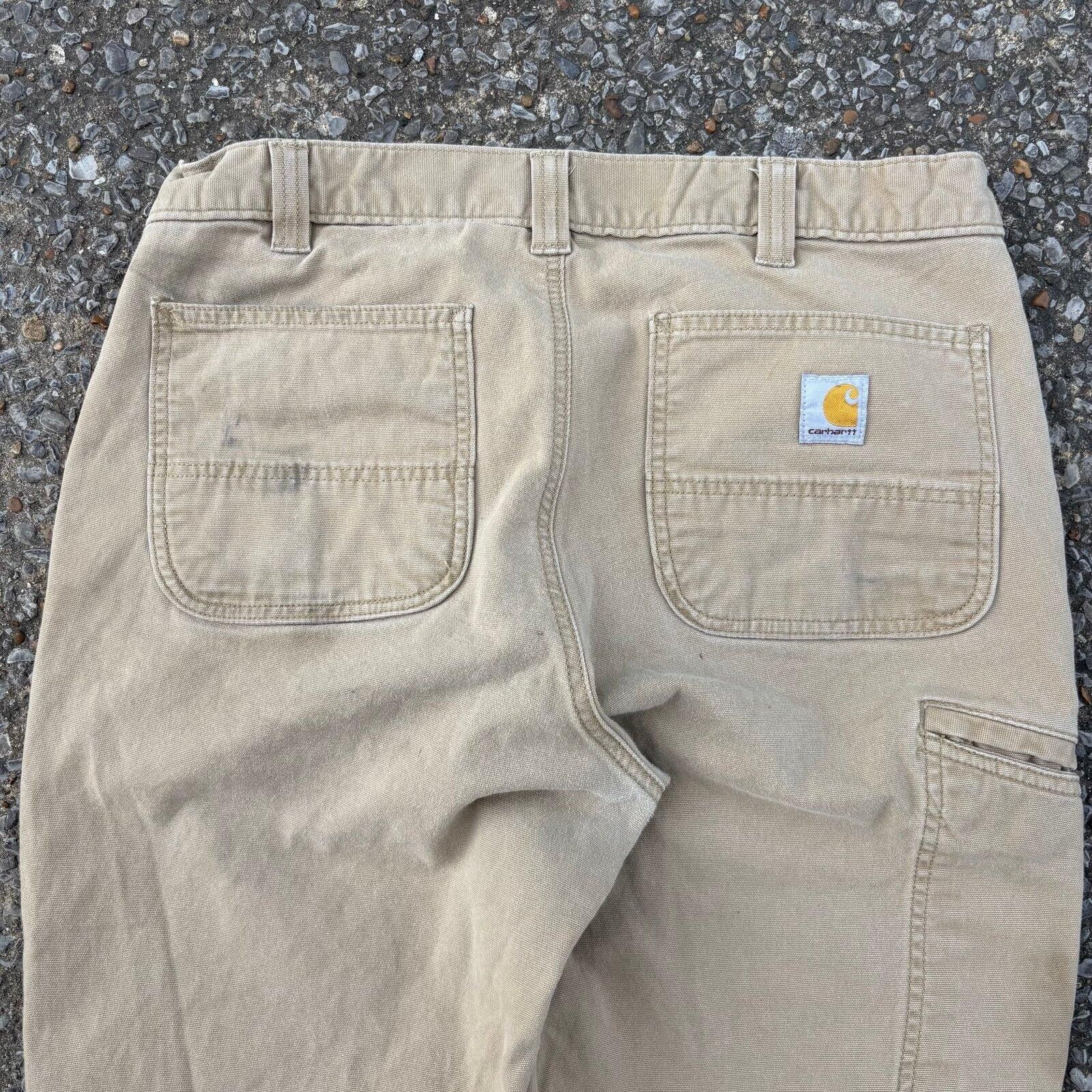 Carhartt Vintage tan cream Carhartt pants Size US 34 / EU 50 - 4 Thumbnail