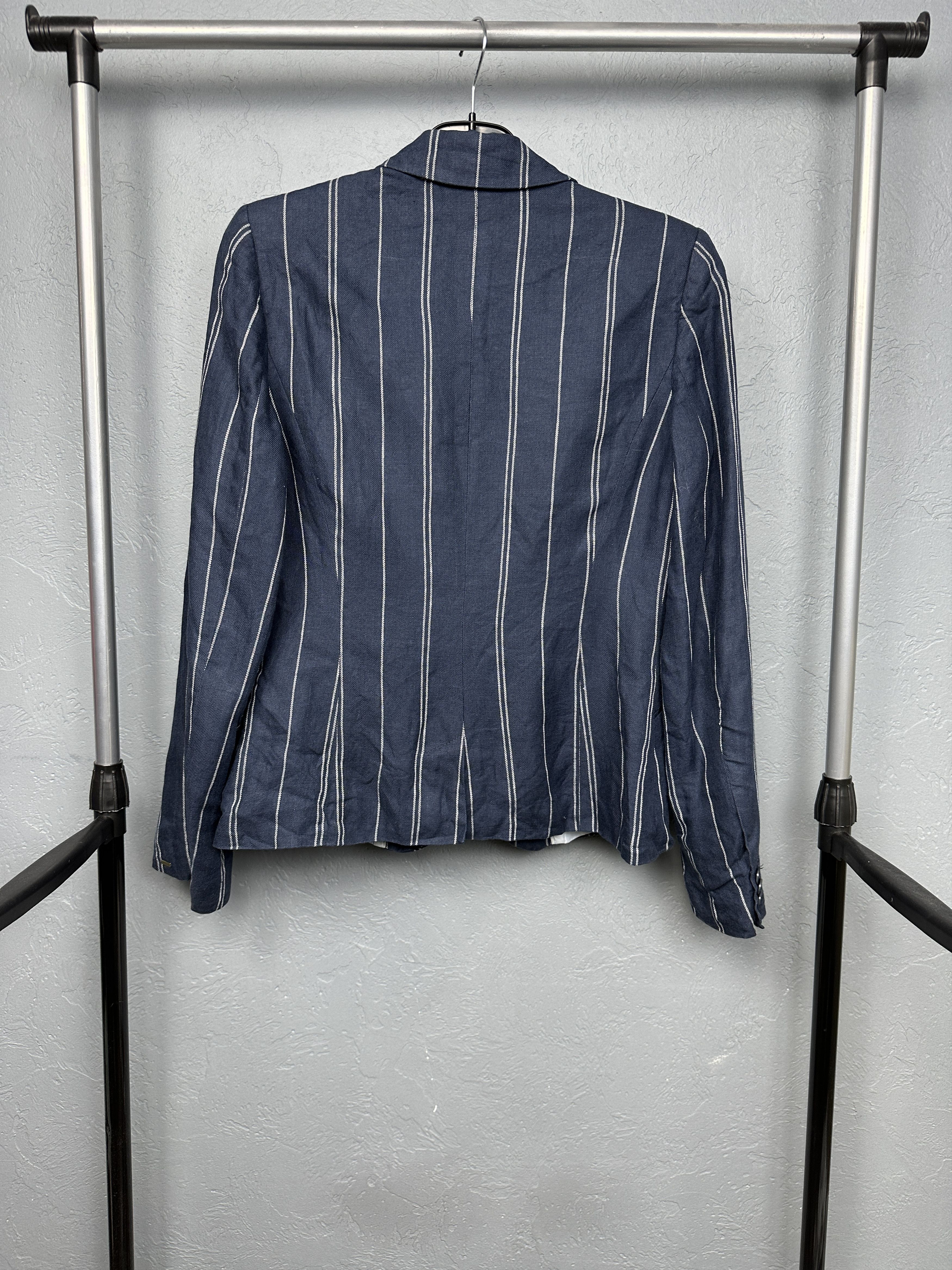 Tommy Hilfiger Tommy Hilfiger Womens Linen Blazer Jacket Size M / US 6-8 / IT 42-44 - 7 Thumbnail
