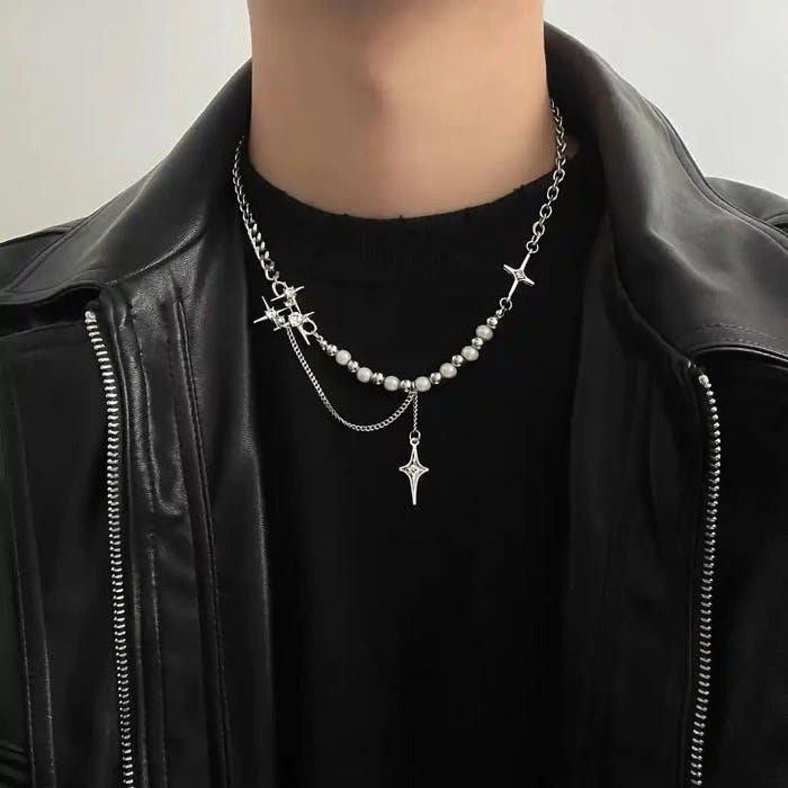 Jewelry Cross Necklace Pendant in Silver, Men's