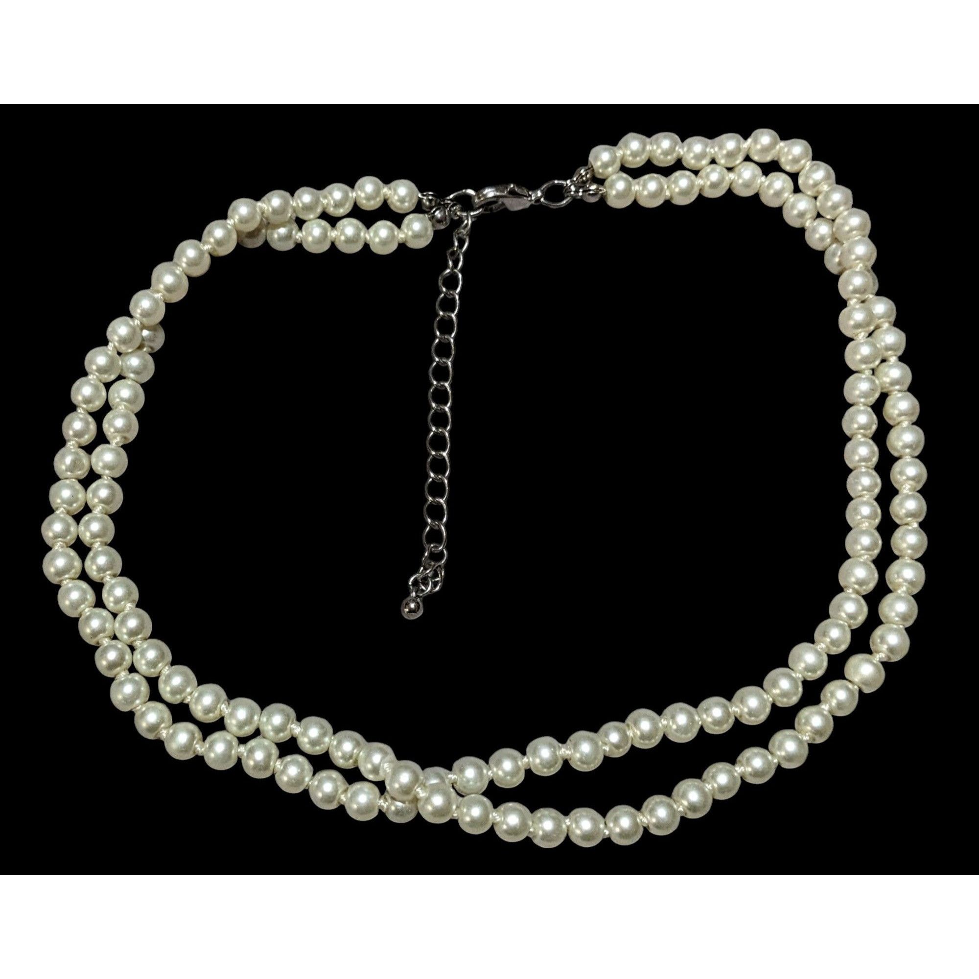 Other Elegant Glass Pearl Double Strand Necklace Size ONE SIZE - 1 Thumbnail