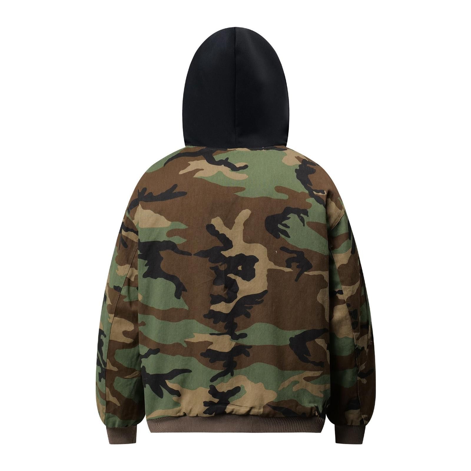 Other Camo Hooded Bomber Jacket | Cotton-Padded Street Size US L / EU 52-54 / 3 - 2 Thumbnail