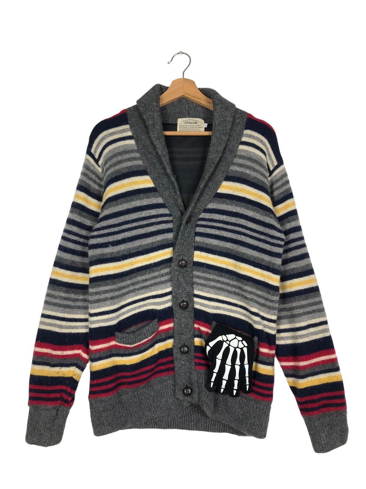 Japanese Brand 🔥Stigler Cardigan Jacket Knit Navajo Aztec Design Style Size US L / EU 52-54 / 3 - 1 Thumbnail