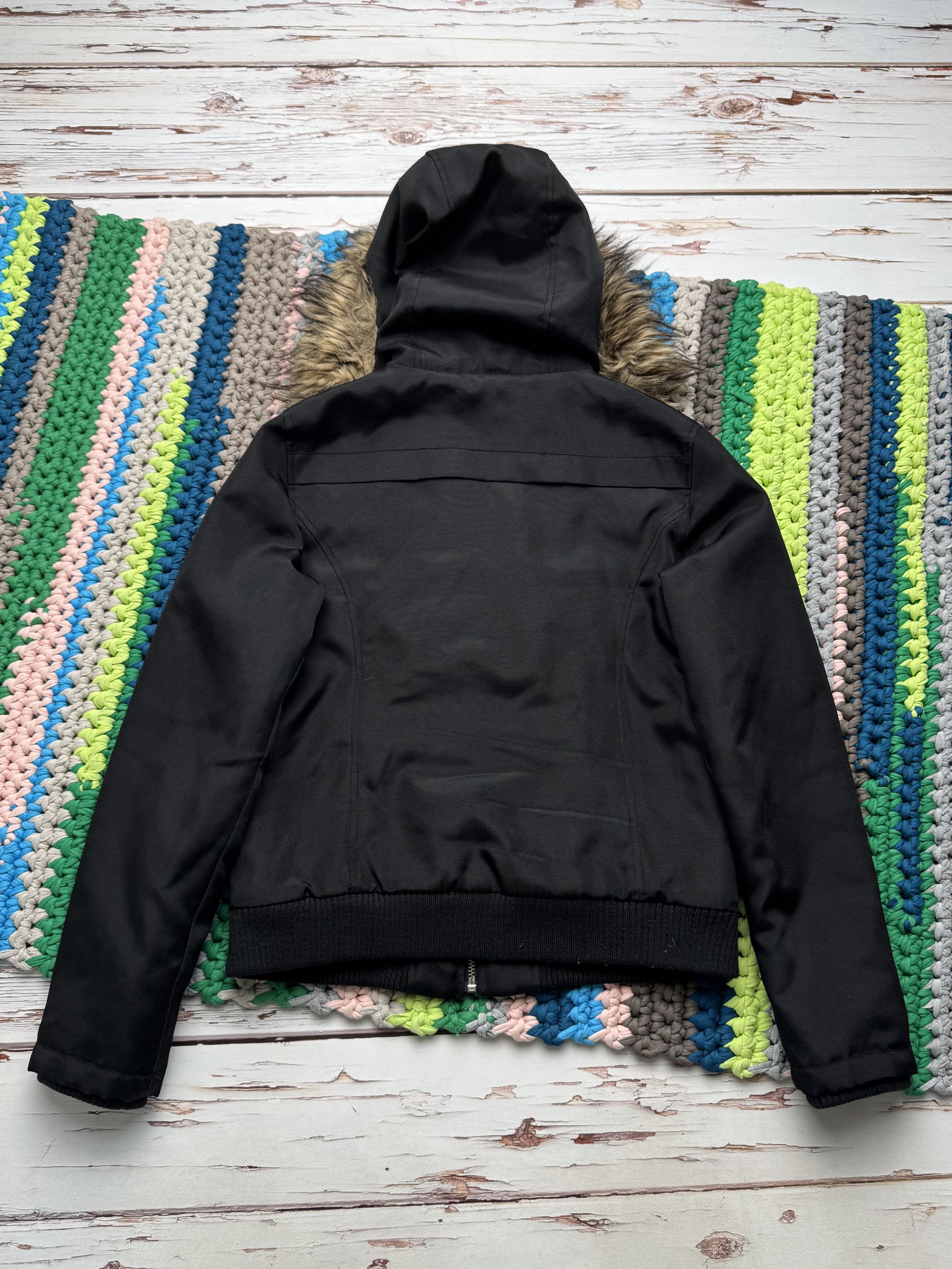 Miss Sixty Miss Sixty Vintage Cropped Jacket With Faux Fur Hood (D10) Size M / US 6-8 / IT 42-44 - 14 Thumbnail