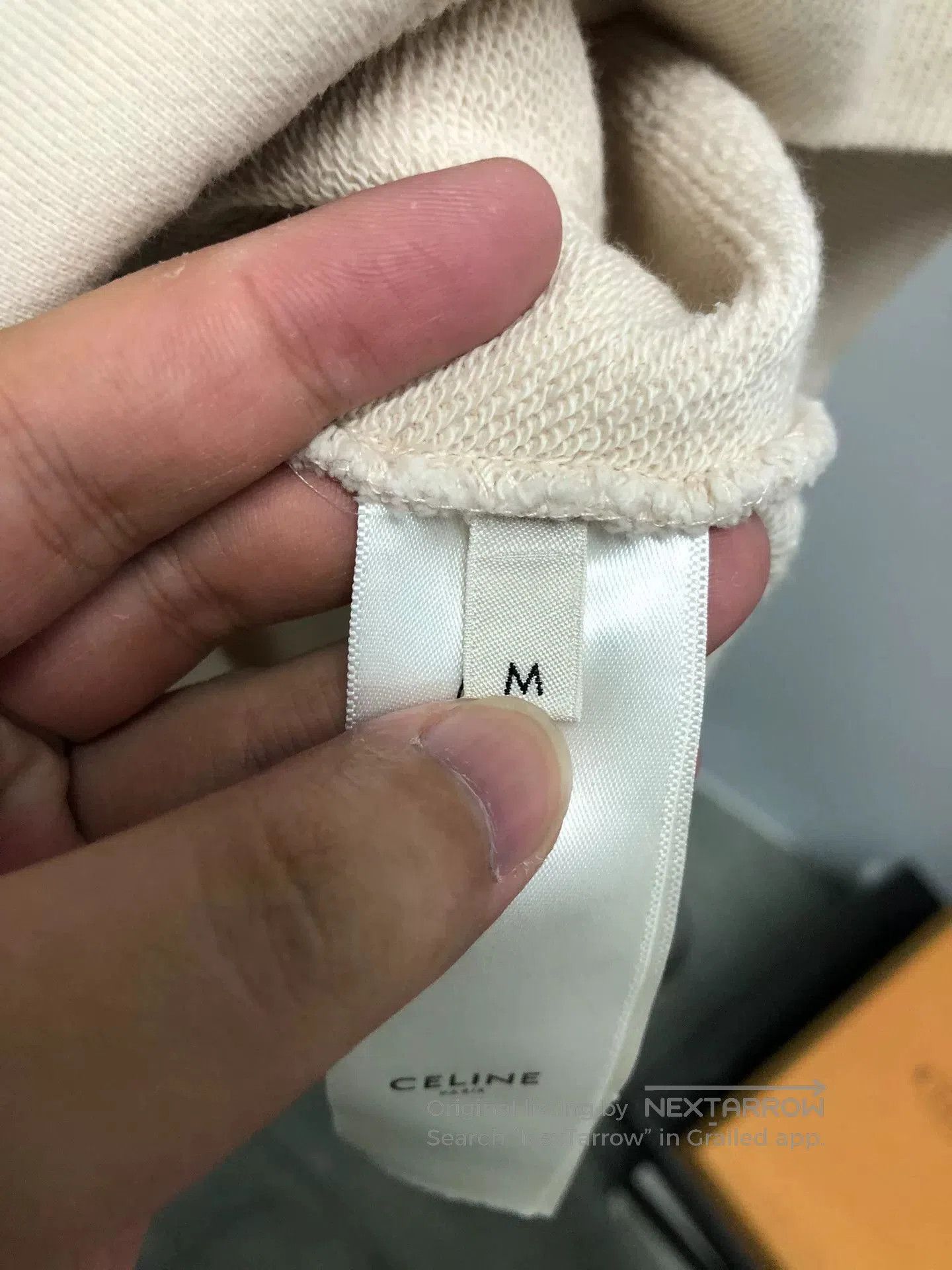 Celine celine beige oversized hoodie for men. Size US M / EU 48-50 / 2 - 4 Thumbnail