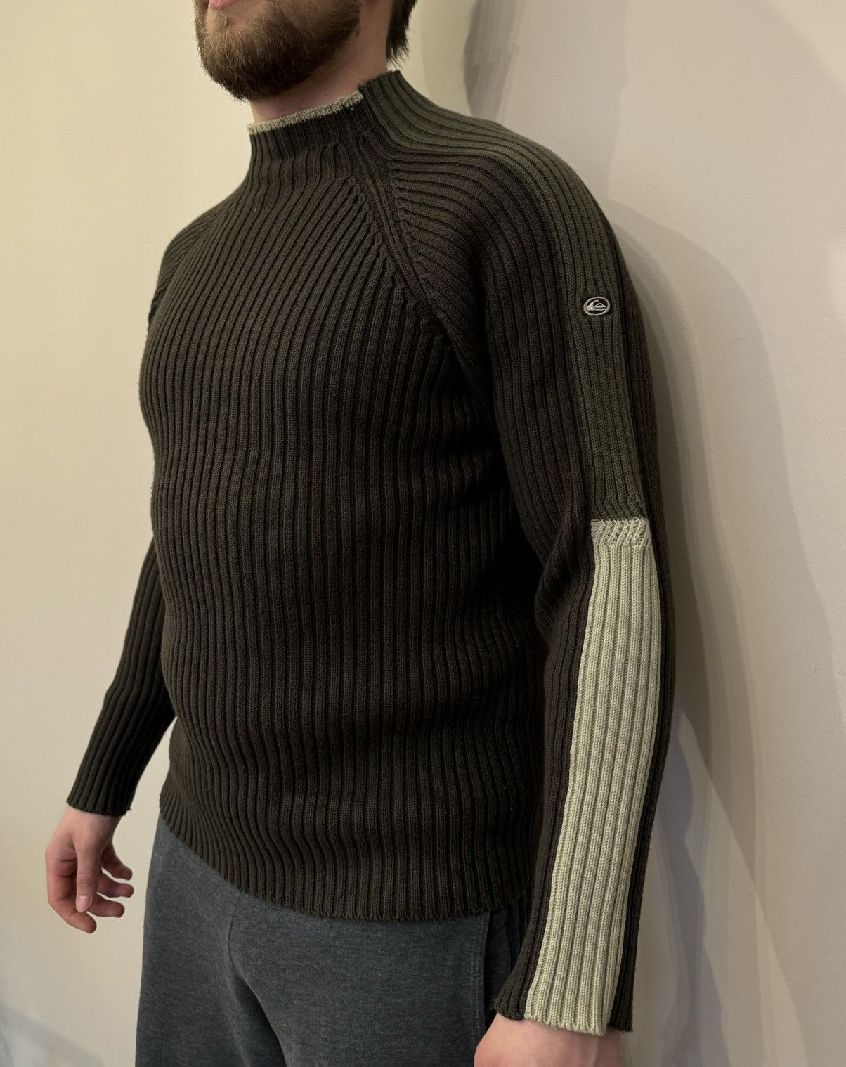 Quiksilver Quicksilver green vintage sweater 90s 00s y2k avant garde Size US M / EU 48-50 / 2 - 2 Thumbnail