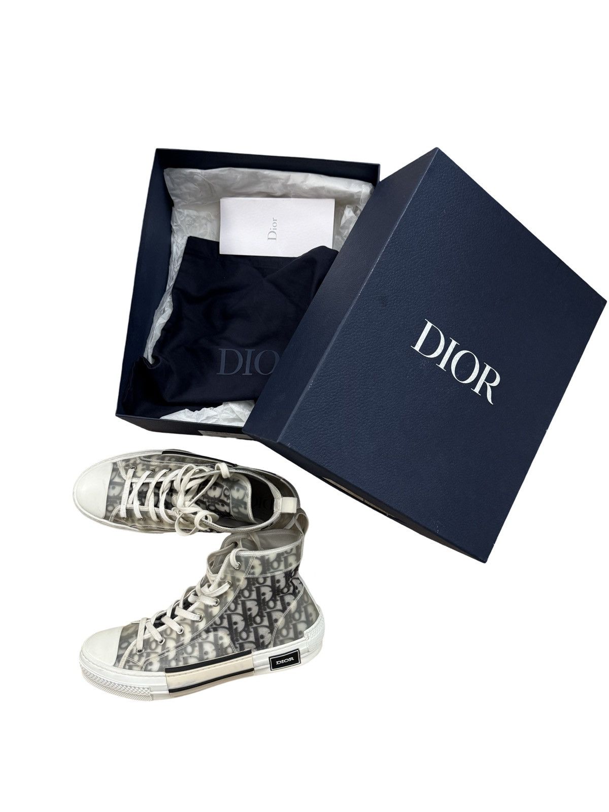 Dior 🔥Dior Oblique Canvas B23 League High-Top Sneakers/Dior shoes Size US 9 / EU 42 - 1 Thumbnail