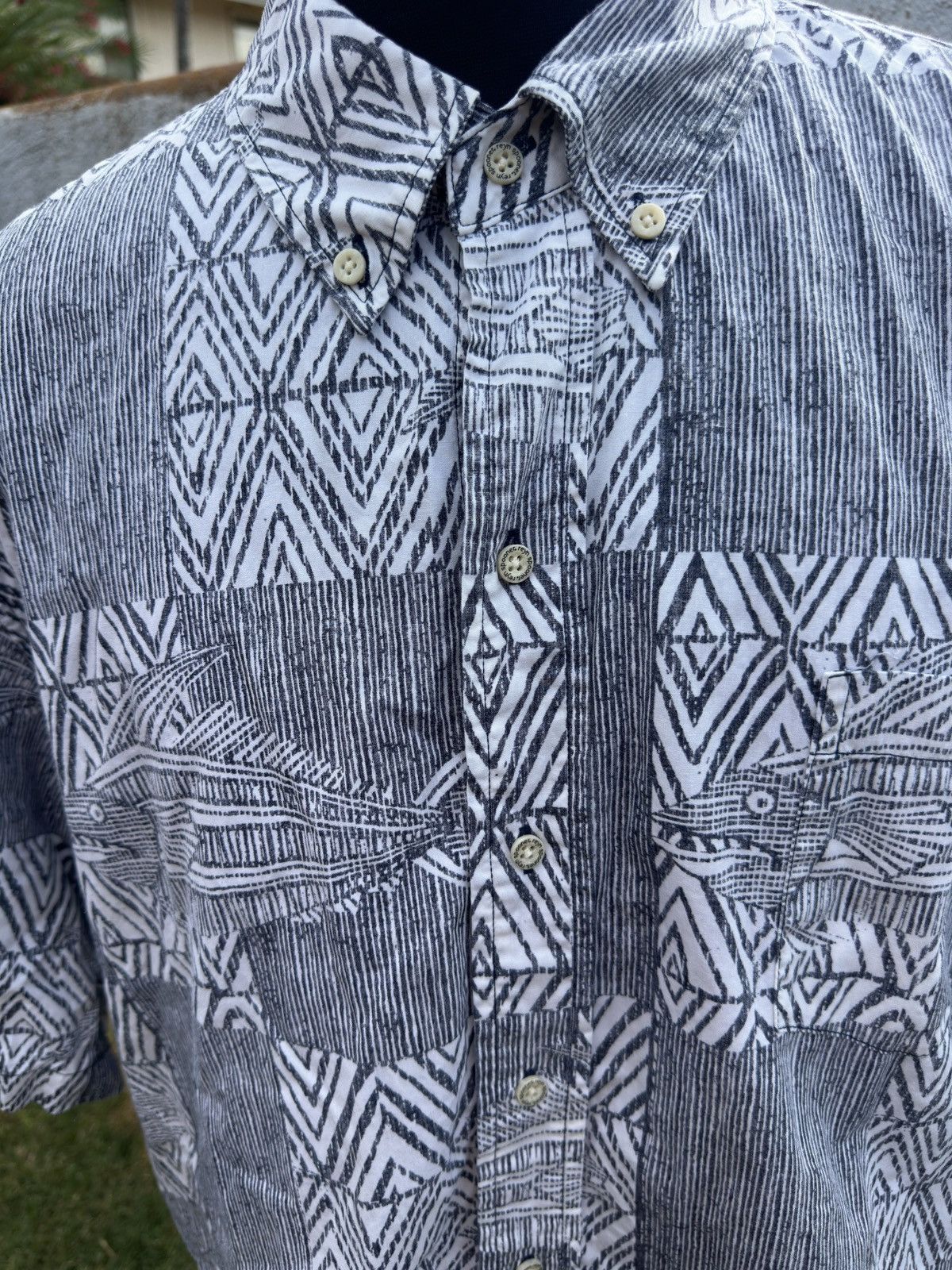 Reyn Spooner Reyn Spooner Hawaiian Print White/Black Men's XXL Size US XXL / EU 58 / 5 - 3 Thumbnail