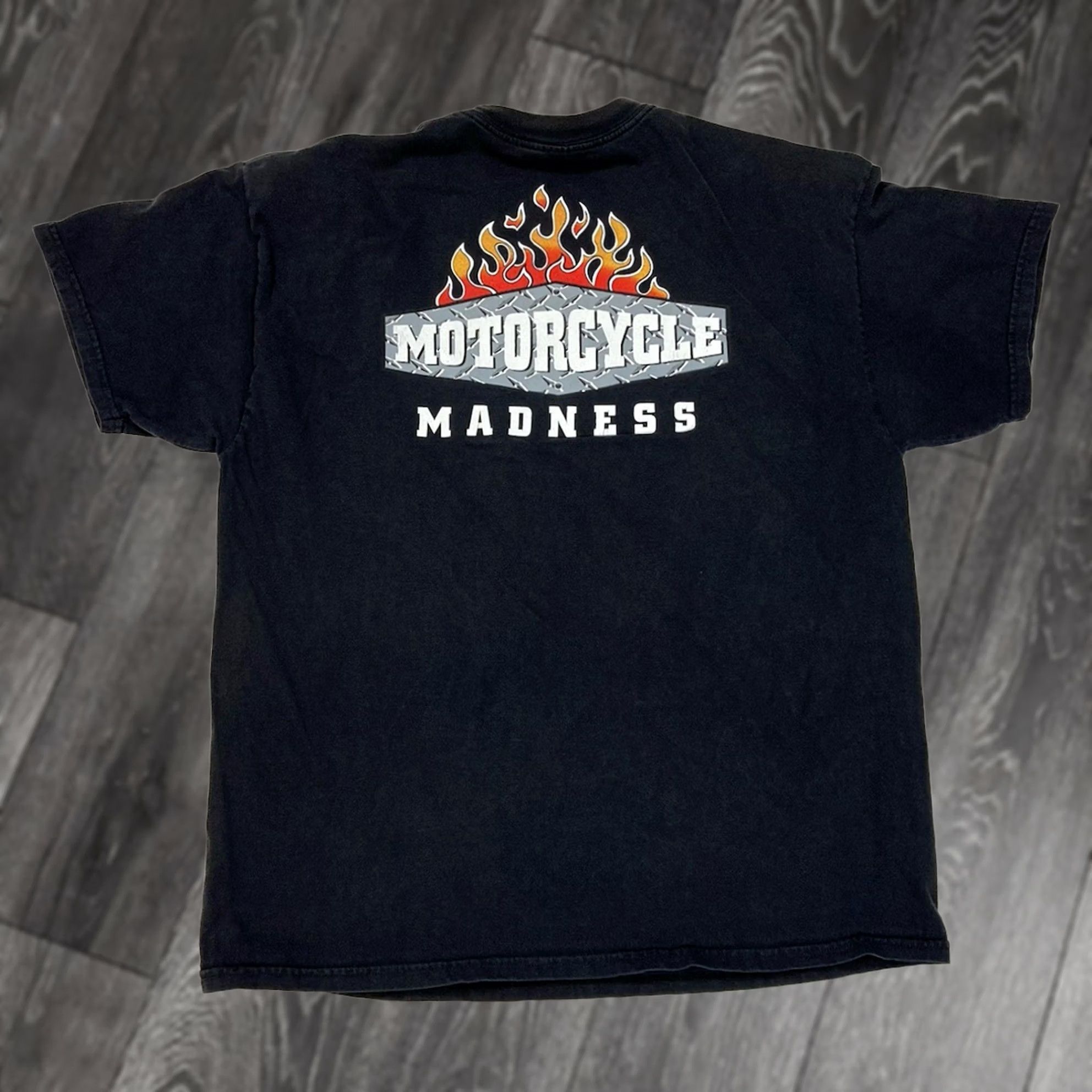 Hanes VINTAGE? No. Final: Hanes Motorcycle Madness Graphic T-shirt Men XL Black Short Sleeve Size US XL / EU 56 / 4 - 1 Thumbnail