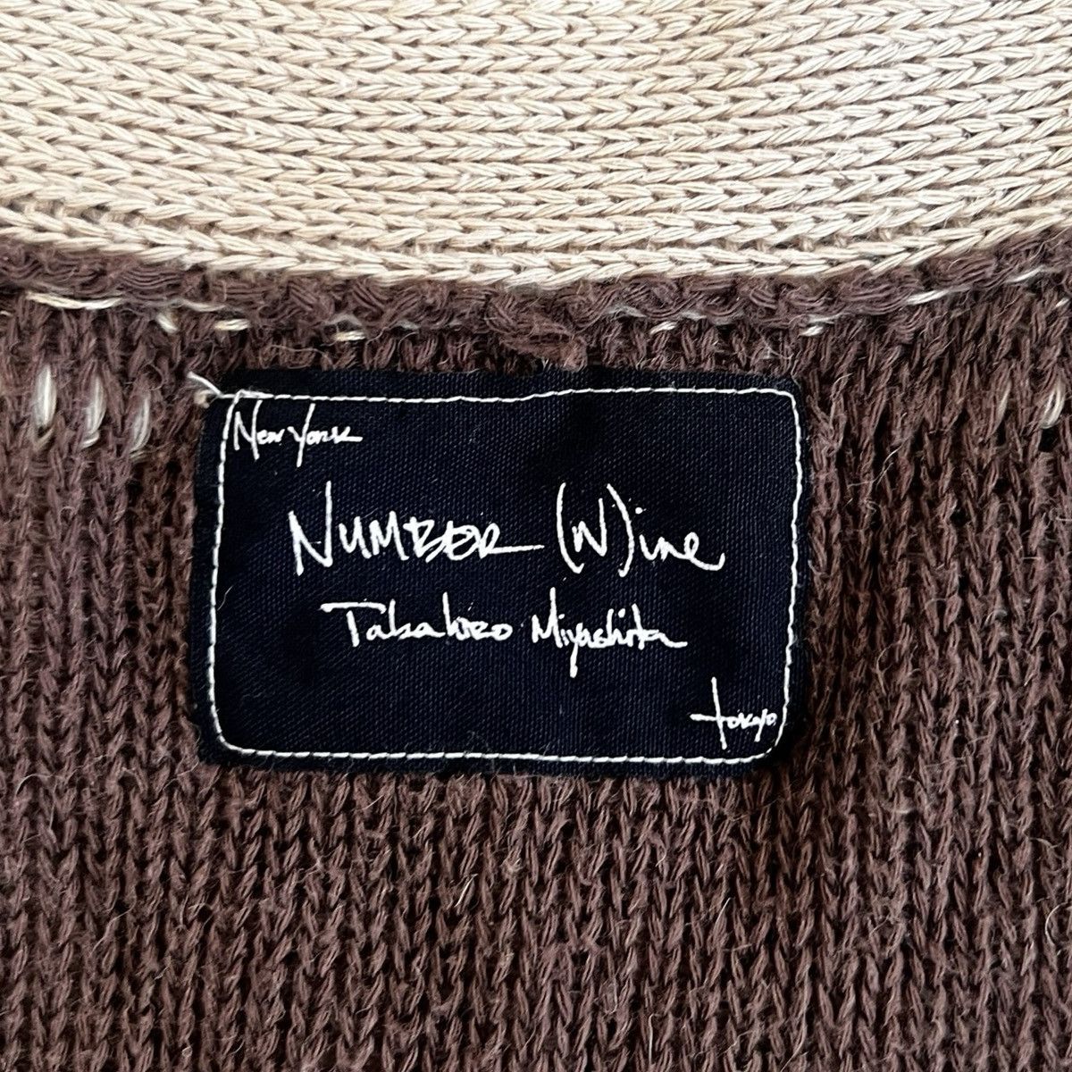 Number (N)ine NUMBER (N)INE 2003SS "TOUCH ME I'M SICK" GRUNGE CARDIGAN Size US XL / EU 56 / 4 - 2 Thumbnail