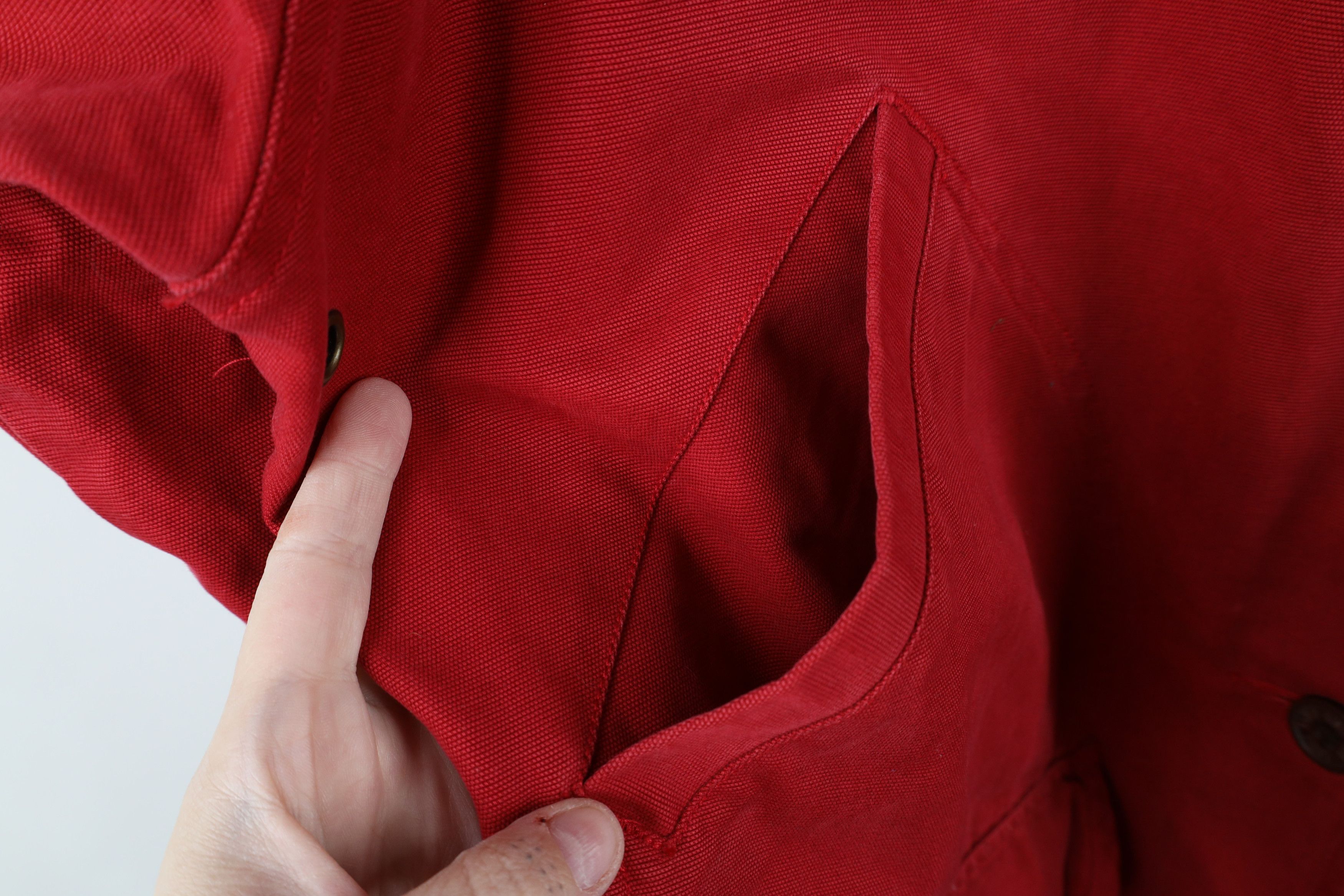 Eddie Bauer × Vintage Vintage 90s Eddie Bauer Canvas Chore Barn Jacket Red Cotton Size US L / EU 52-54 / 3 - 7 Thumbnail