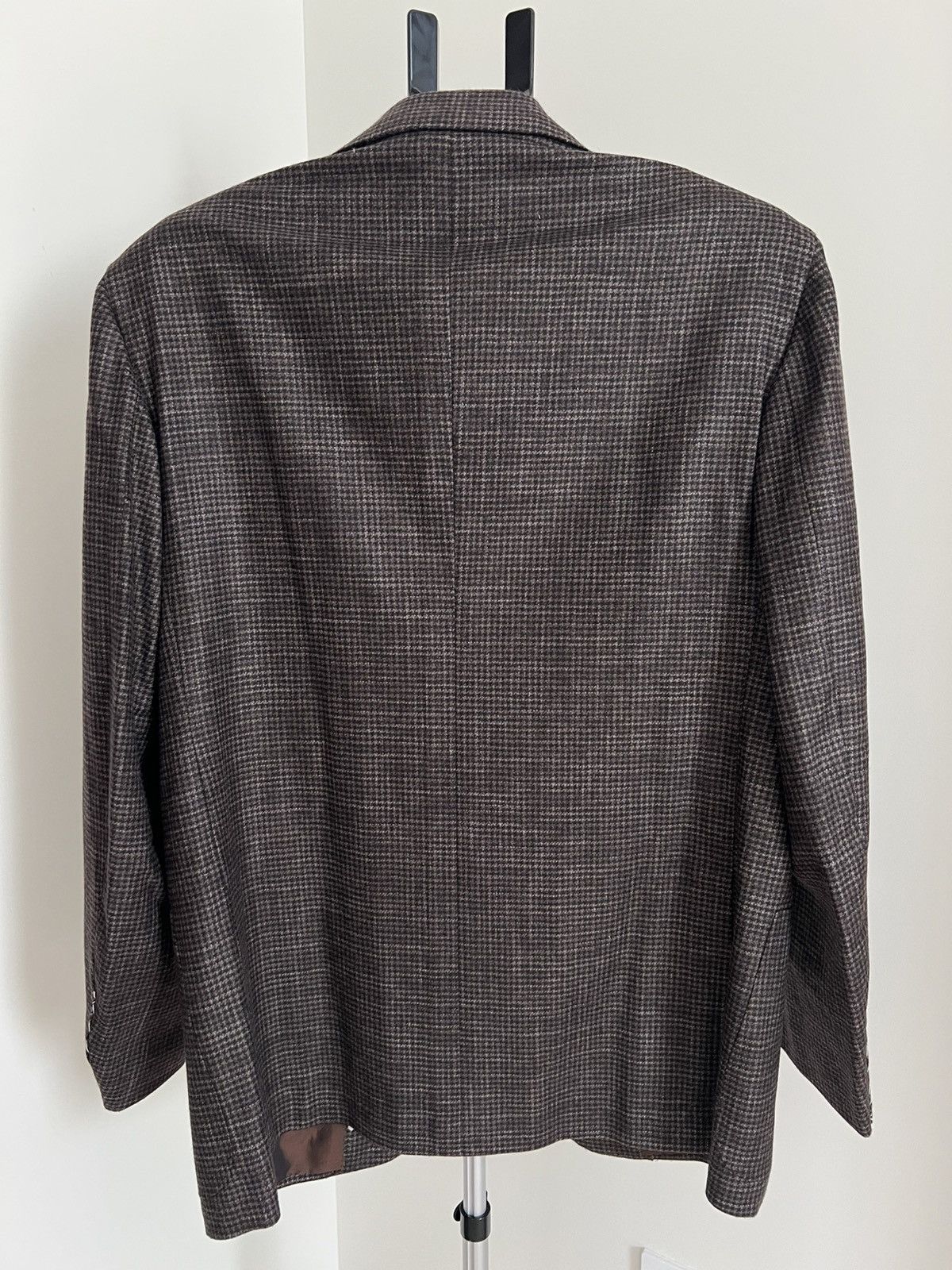 Barneys New York × Kiton Kiton Brown Houndstooth Cashmere Blazer Size 44R US / 54R Size 44R - 10 Thumbnail