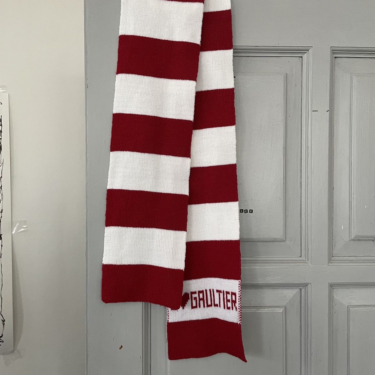 Designer × Jean Paul Gaultier Jean Paul Gaultier Striped Scarf y2k Size ONE SIZE - 6 Thumbnail