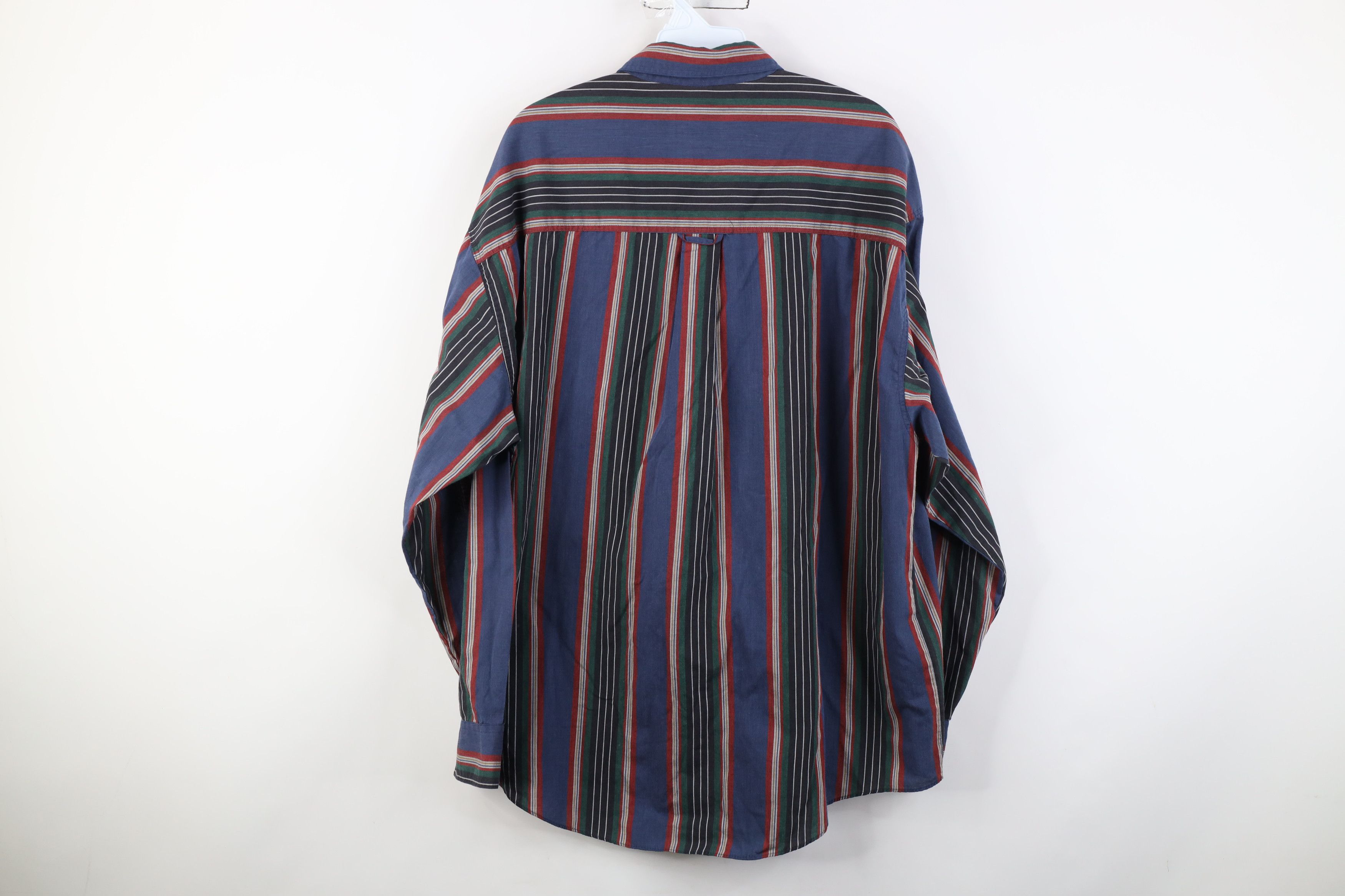 Vintage Vintage 90s Streetwear Block Collared Button Down Shirt Size US L / EU 52-54 / 3 - 10 Thumbnail