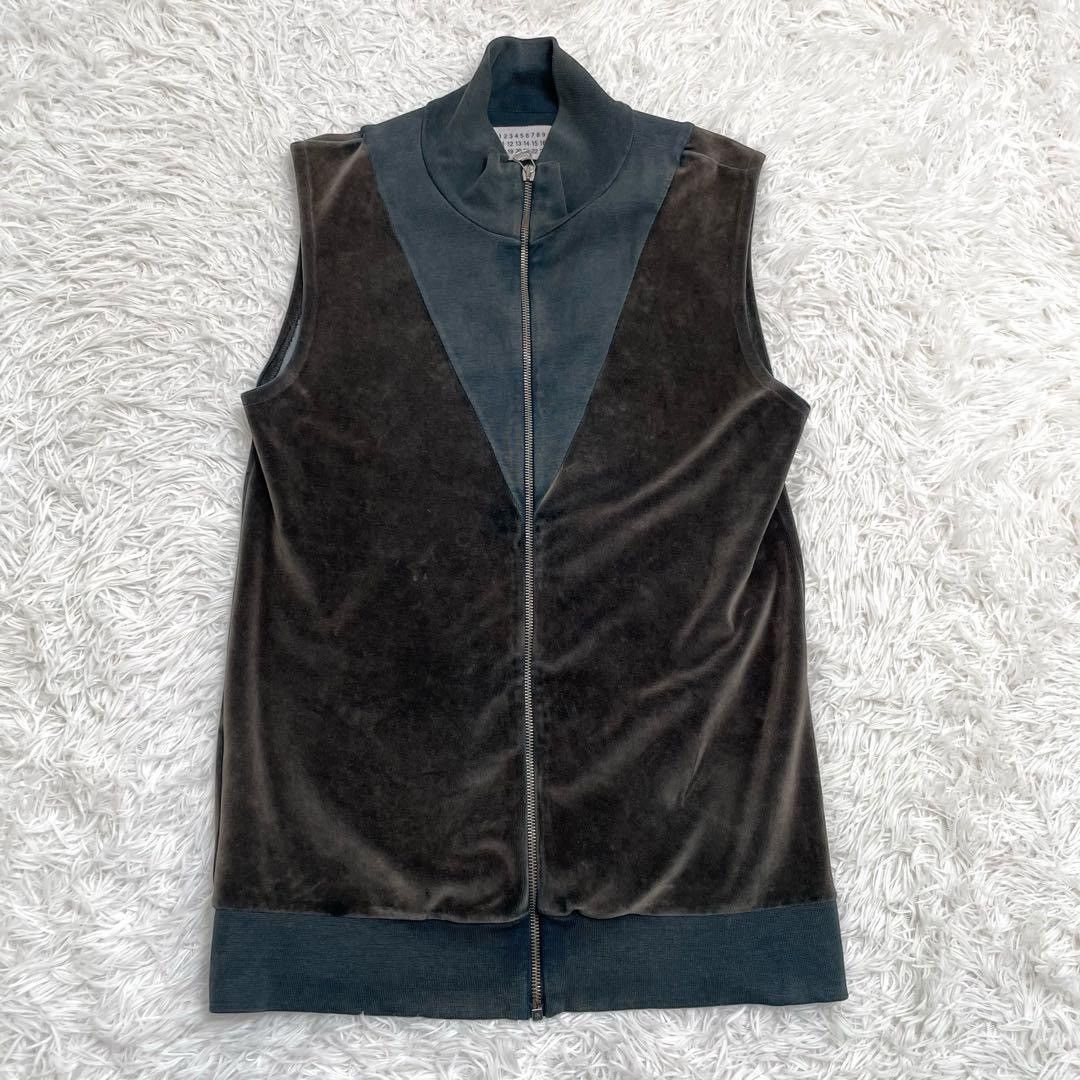 Maison Margiela Maison Margiela Velvet Patchwork Zipper Vest Size US M / EU 48-50 / 2 - 1 Thumbnail