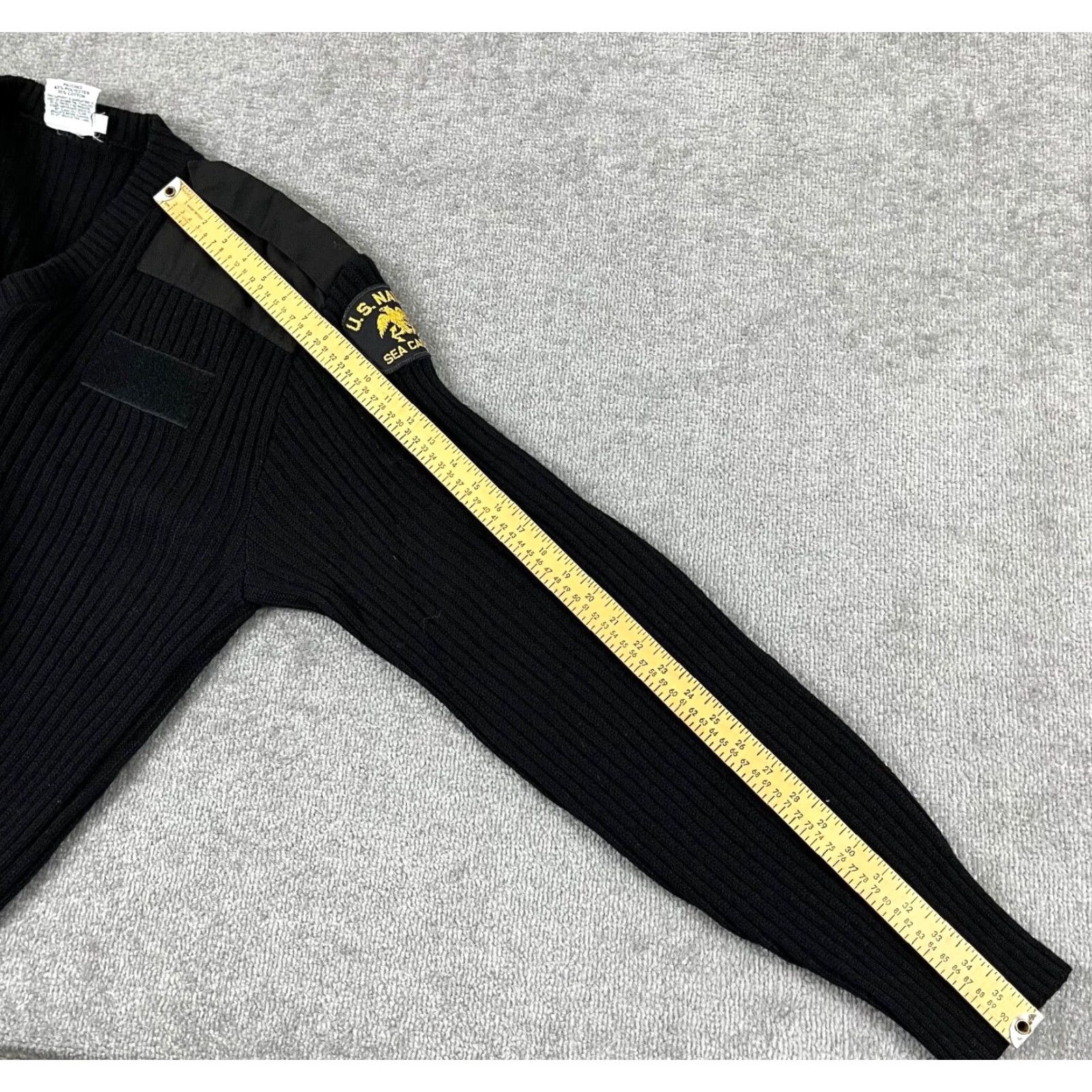 Vintage JACK YOUNG Sweater Mens 2XL Black Wool Pullover Patches US NAVAL SEA CADETS VTG Size US XXL / EU 58 / 5 - 6 Thumbnail