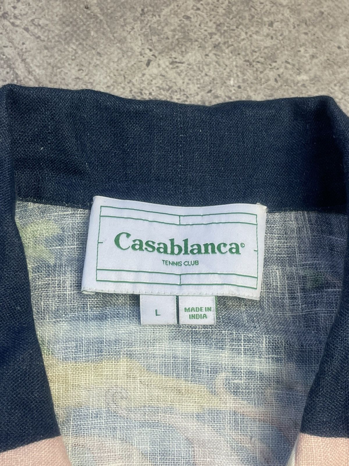 Casablanca Casablanca Tennis Club Island Dragon Printed Linen Shirt Size US L / EU 52-54 / 3 - 9 Thumbnail