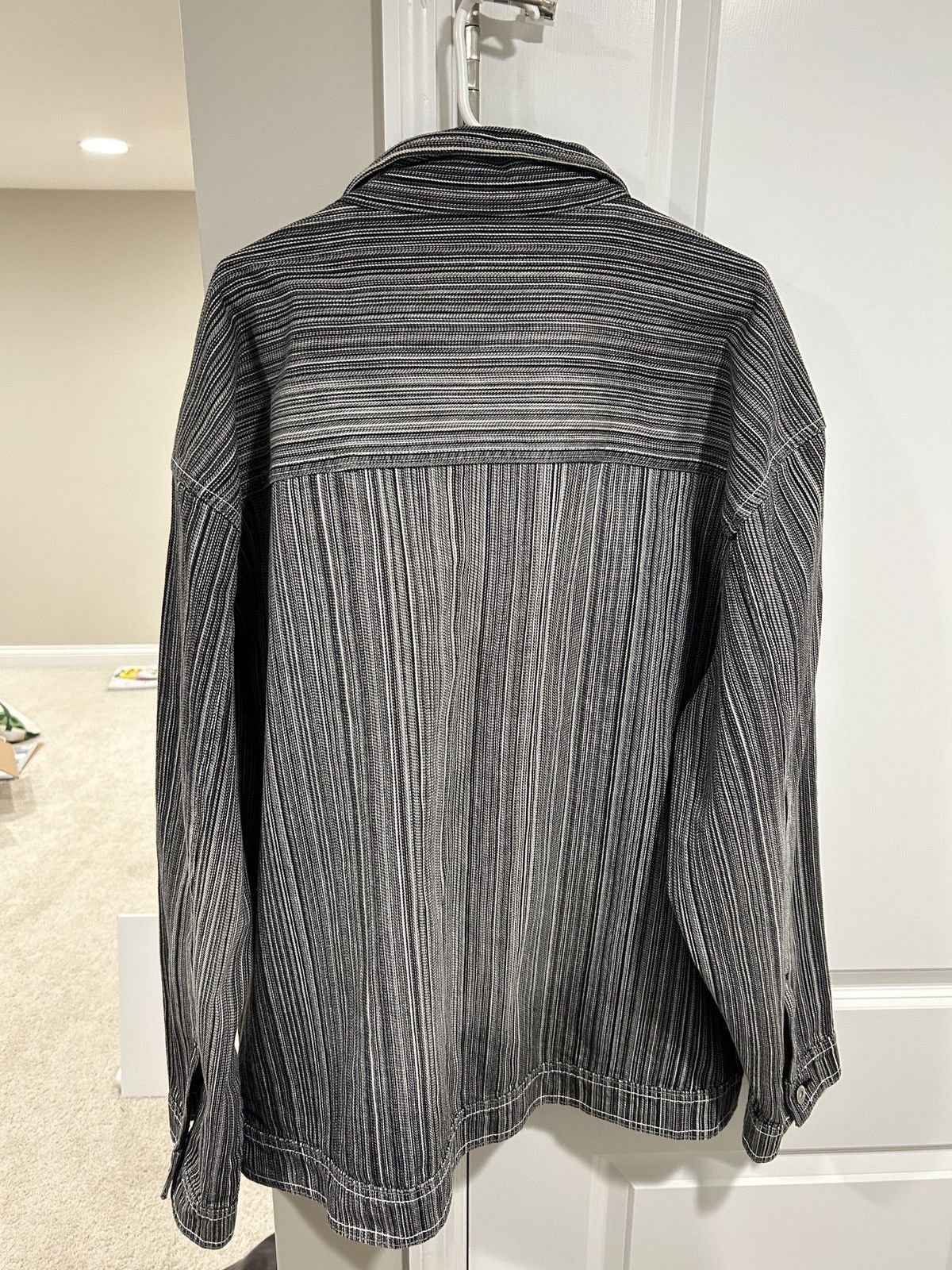 Southpole × Vintage Vintage Y2K Southpole Stripe Pattern Zip Up Denim Jacket Size US XL / EU 56 / 4 - 5 Thumbnail