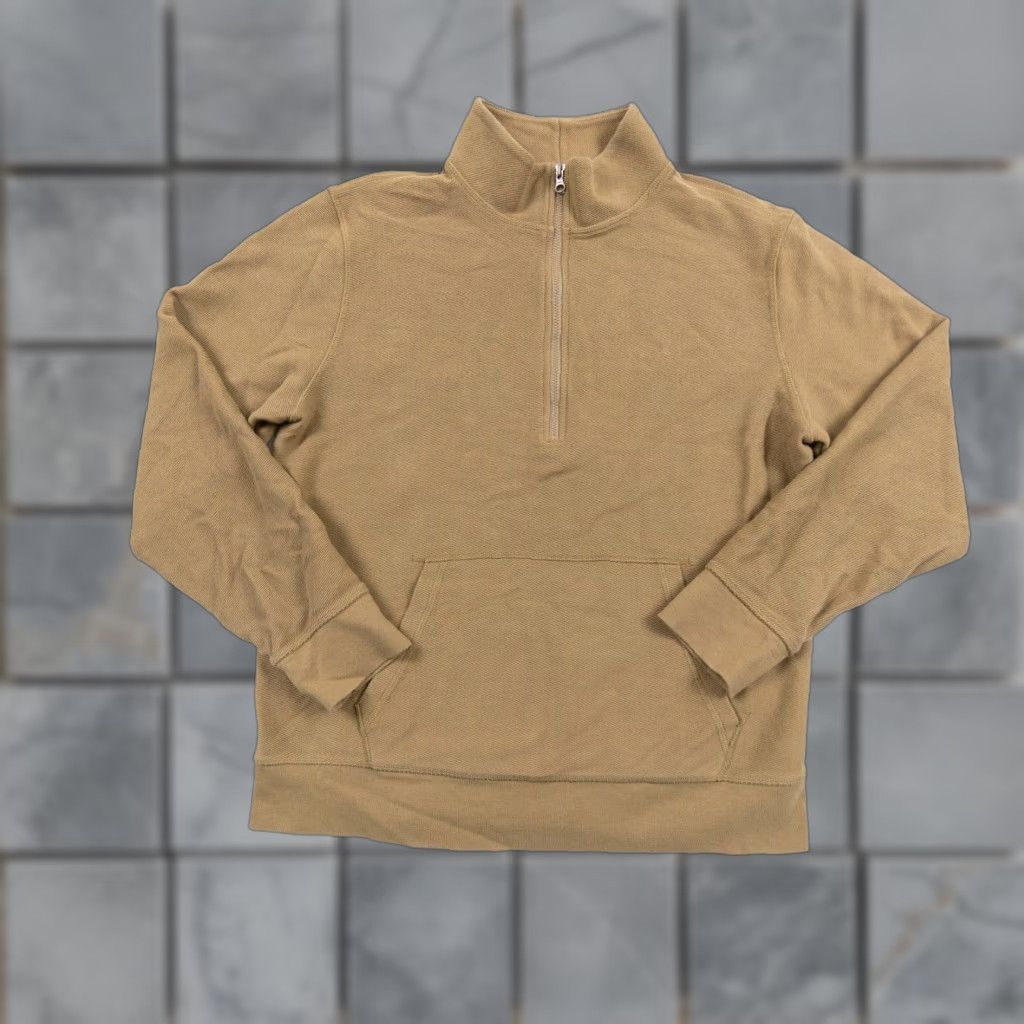 Everlane Everlane Brown 1/2 Zip Pullover Sweater Men's Medium Mock Neck Outdoor Preppy Size US M / EU 48-50 / 2 - 1 Thumbnail