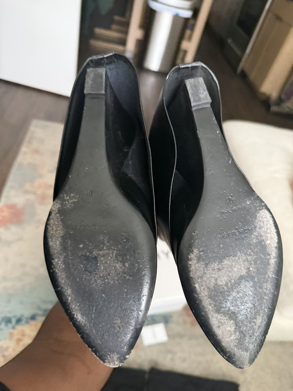 Givenchy Givenchy Shark Lock Black Leather Ankle Boots Size US 9 / IT 39 - 12 Thumbnail