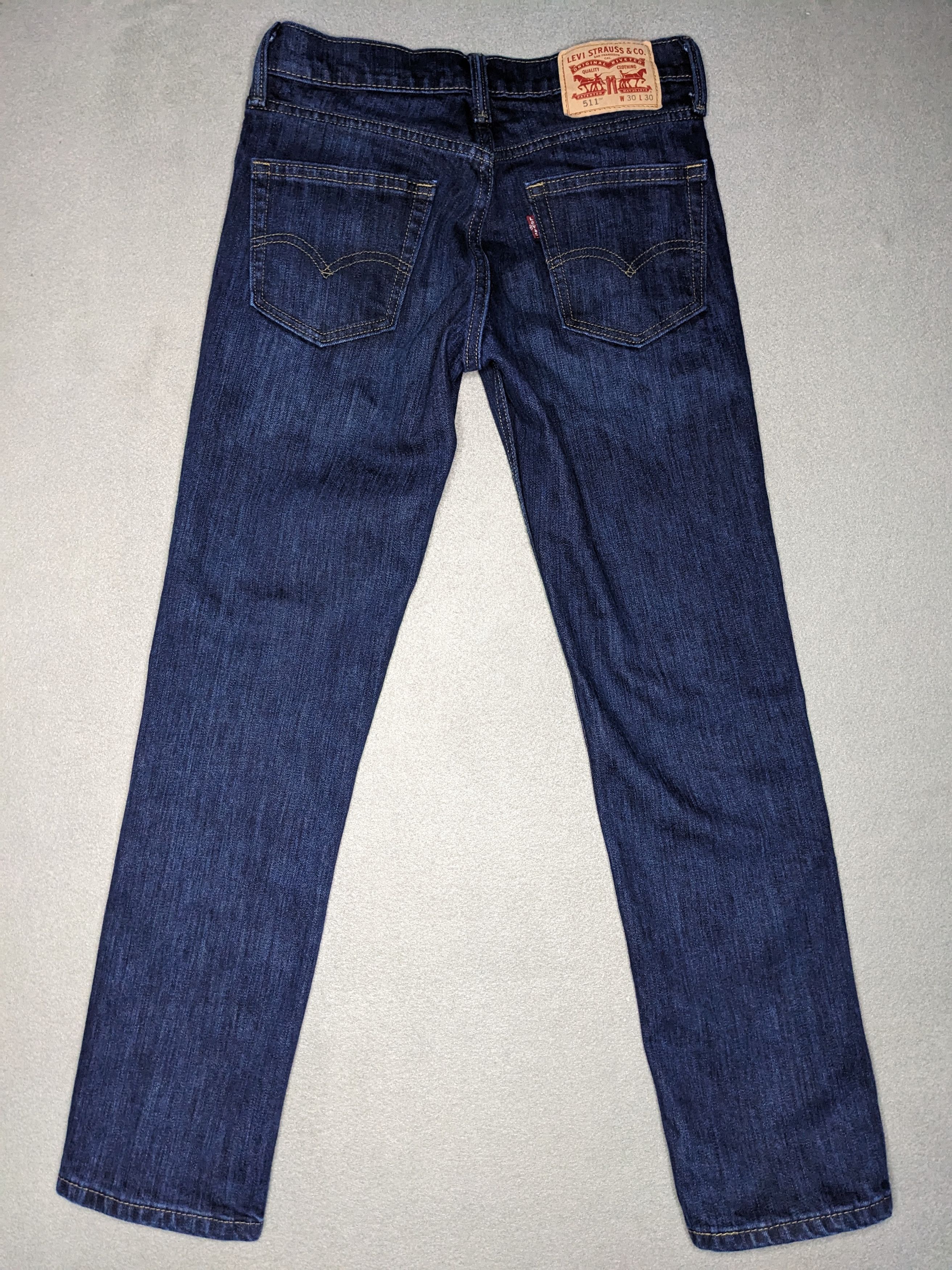 Levi's Levis 511 Jeans 29x29 Dark Blue Slim Fit Straight Leg Denim Size US 29 - 1 Thumbnail
