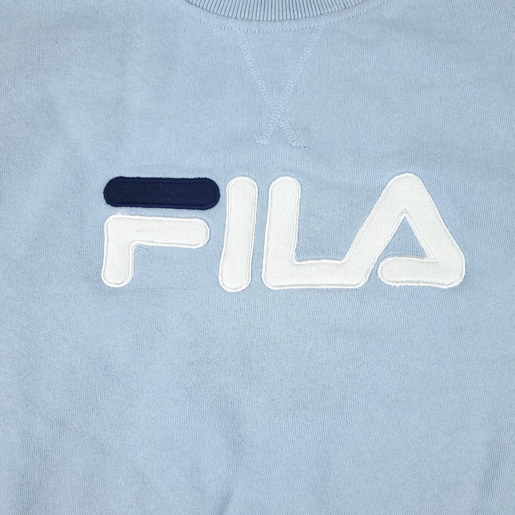 Fila FILA Women's Sweater Pullover Casual Knit Crew Neck Cotton Blend Blue M Fall Winter Modern Womens Size M / US 6-8 / IT 42-44 - 2 Thumbnail