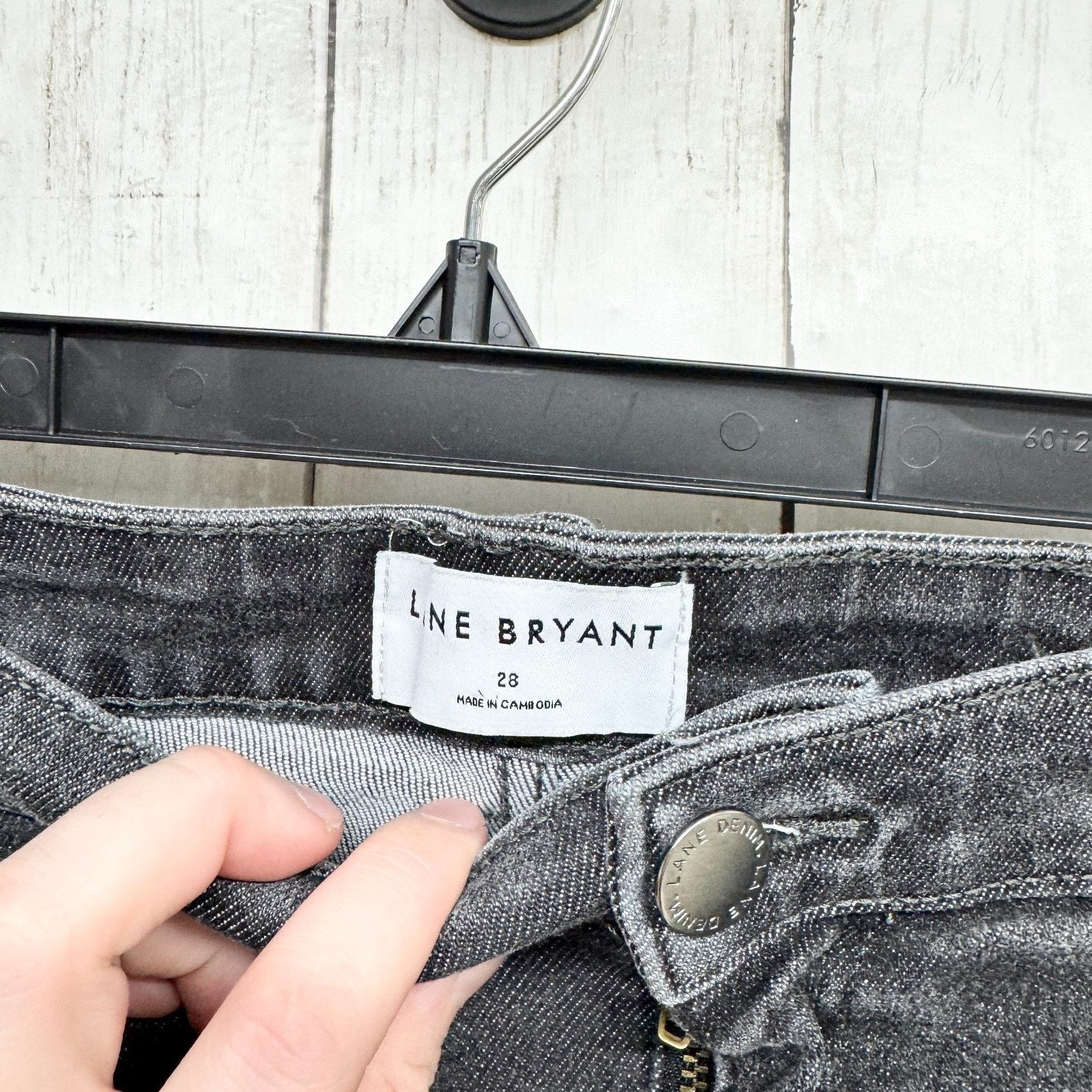 Other Lane Bryant Pants Size 28 Black Acid High Rise Skinny Jeans Size 28" / US 6 / IT 42 - 3 Thumbnail