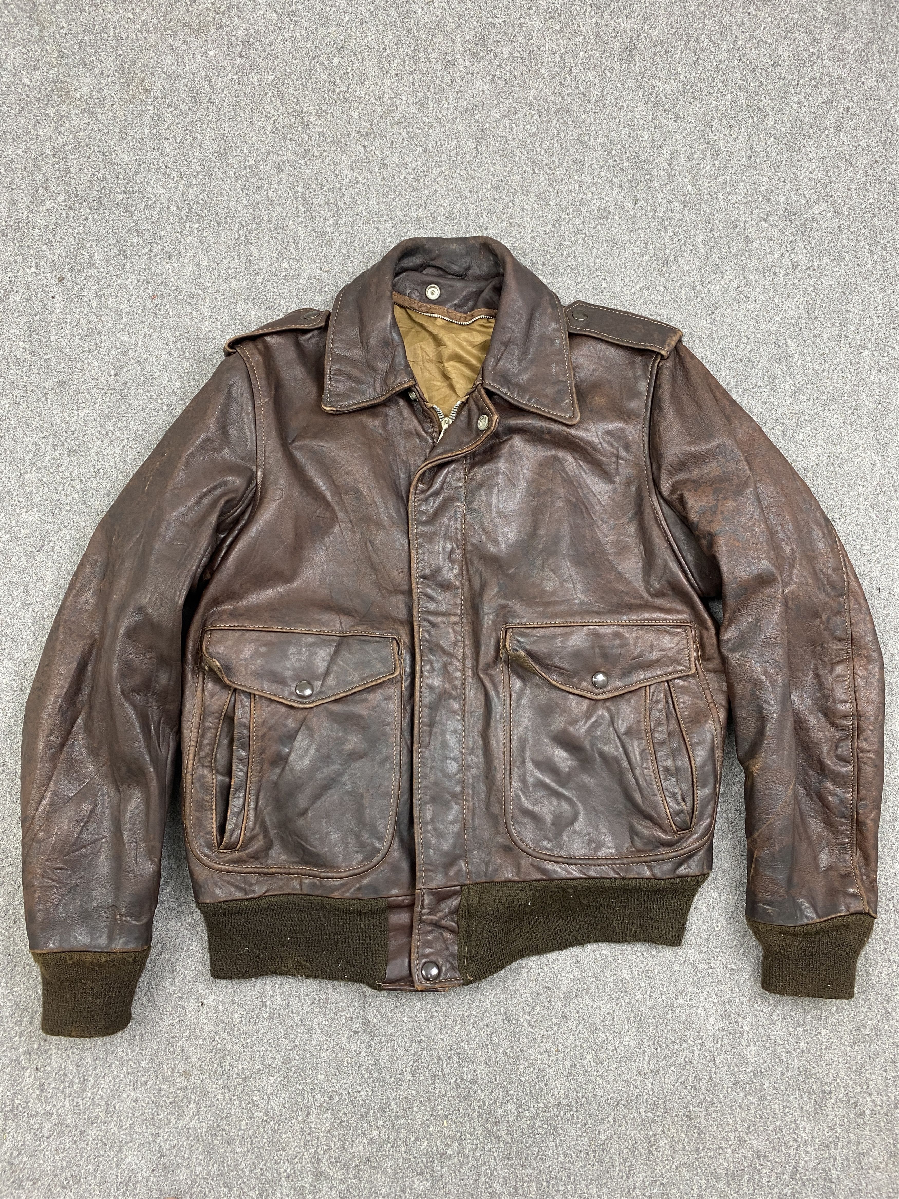 Vintage Vintage Japanese Brand Leather Zipper Jacket J1989 Size US L / EU 52-54 / 3 - 1 Thumbnail