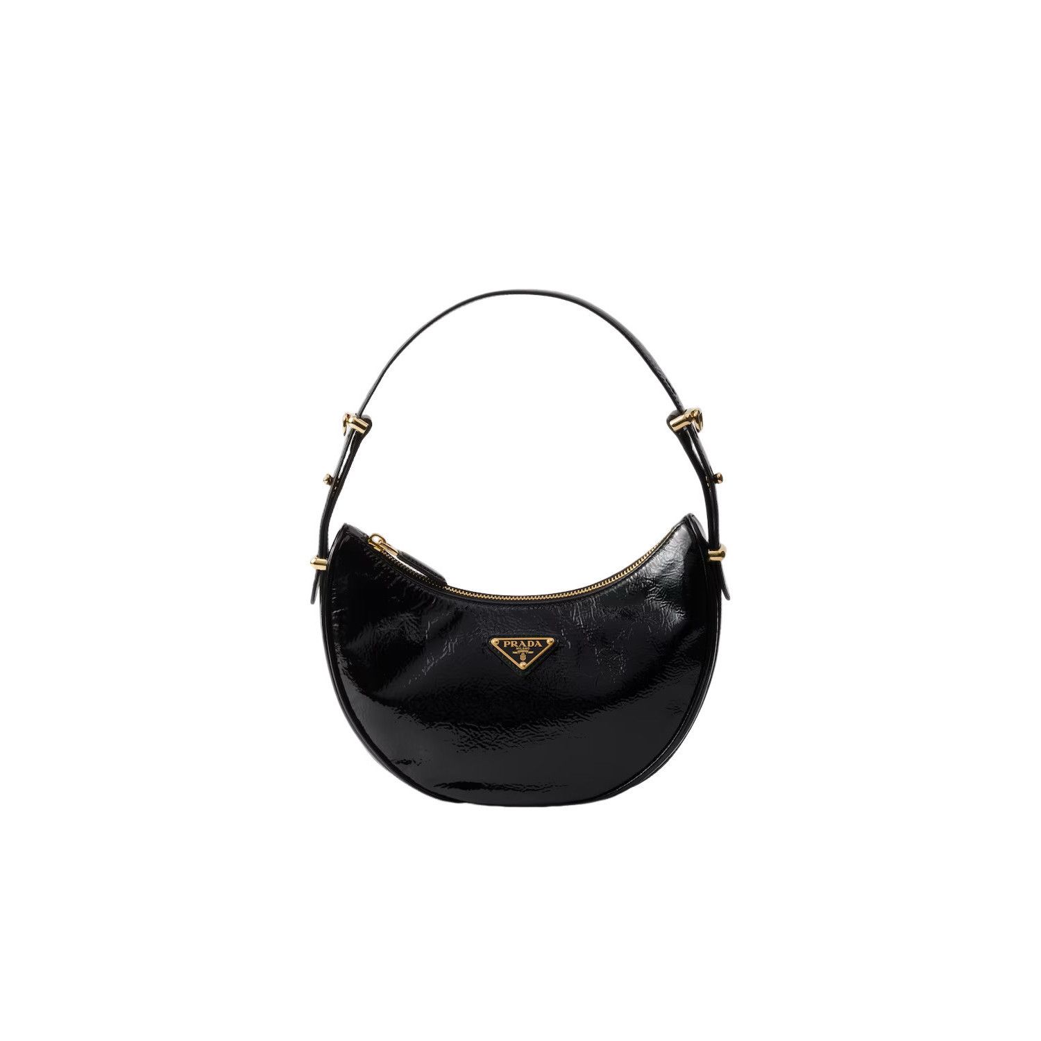 Prada PRADA Arque Small $2850 Black Naplak Leather Shoulder Bag Ne Size ONE SIZE - 1 Thumbnail