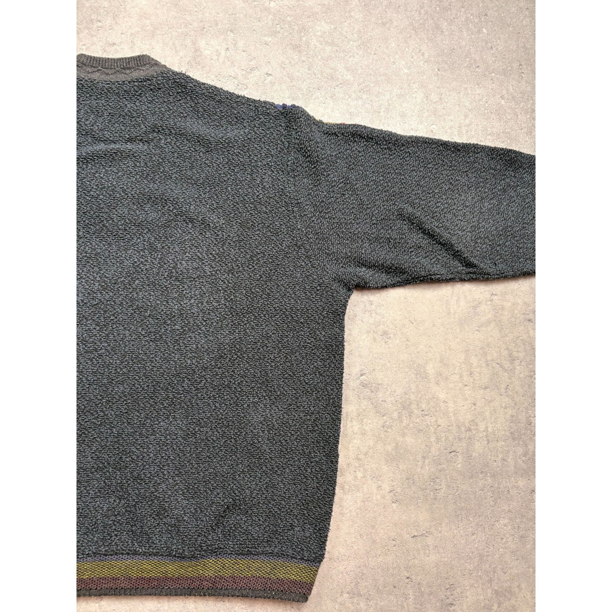 Carlo Colucci Vintage Carlo Colucci Sweater W/ Vibrant Knit Pattern & V-Ne Size US L / EU 52-54 / 3 - 9 Thumbnail