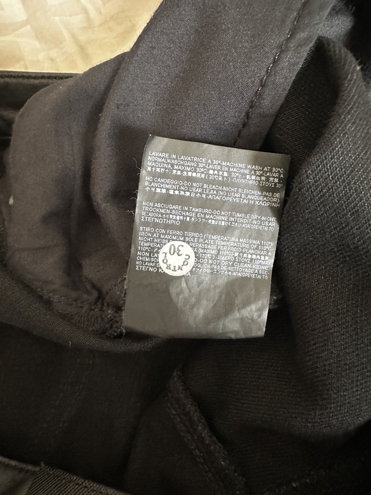 Balenciaga Balenciaga black wax coated Size US 31 - 11 Thumbnail