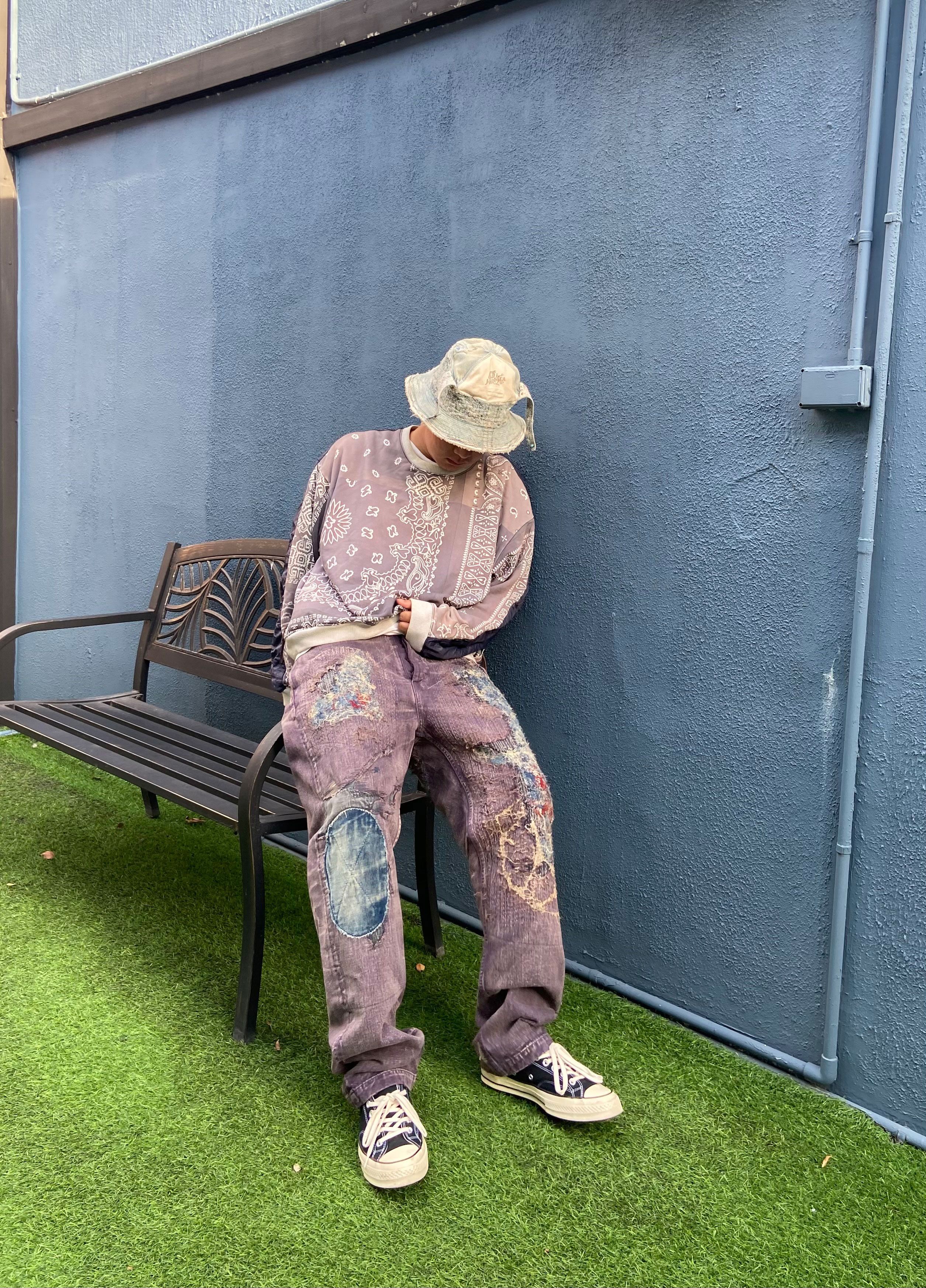 Kapital Rare* Kapital Kountry Boro pants Yagu damages chino Sashiko Size US 31 - 5 Thumbnail