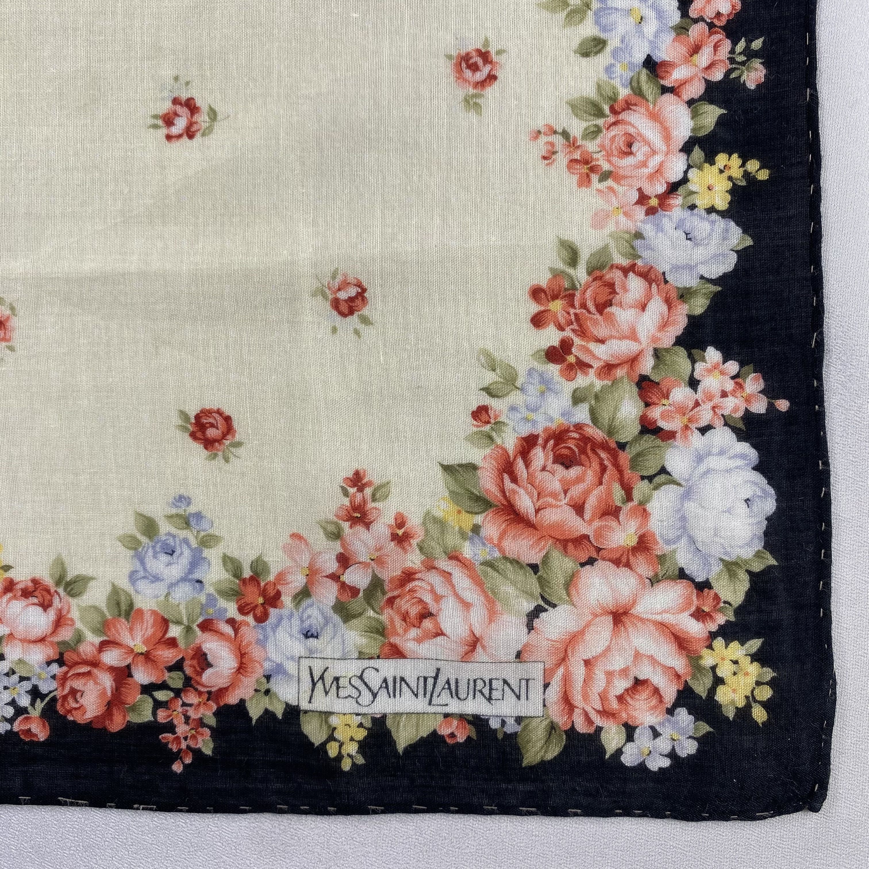Vintage Yves Saint Laurent Handkerchief / Neckerchief-P1240 Size ONE SIZE - 3 Thumbnail