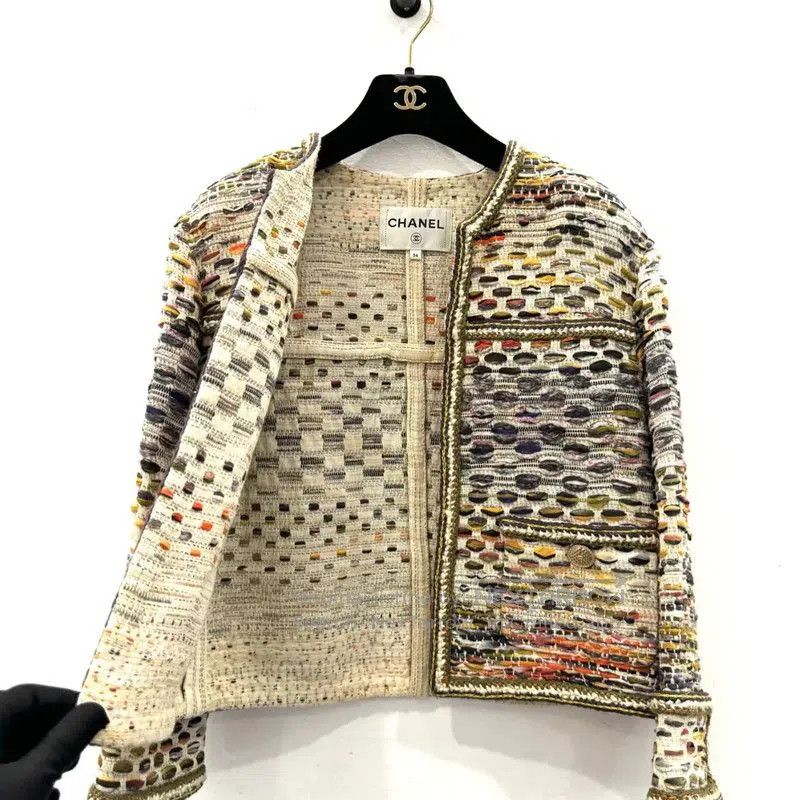 Chanel Chanel Multi-Color Cotton Women's Jacket . Size XS / US 0-2 / IT 36-38 - 5 Thumbnail