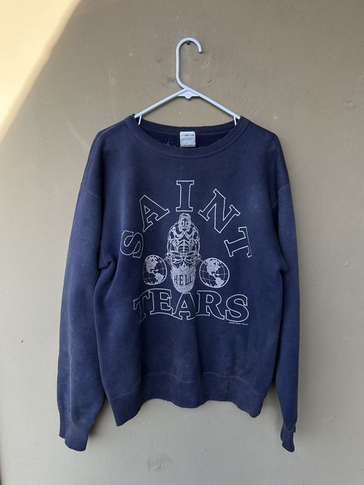 DENIM TEARS OG SAINT MICHAEL DENIM TEARS CREWNECK | Grailed