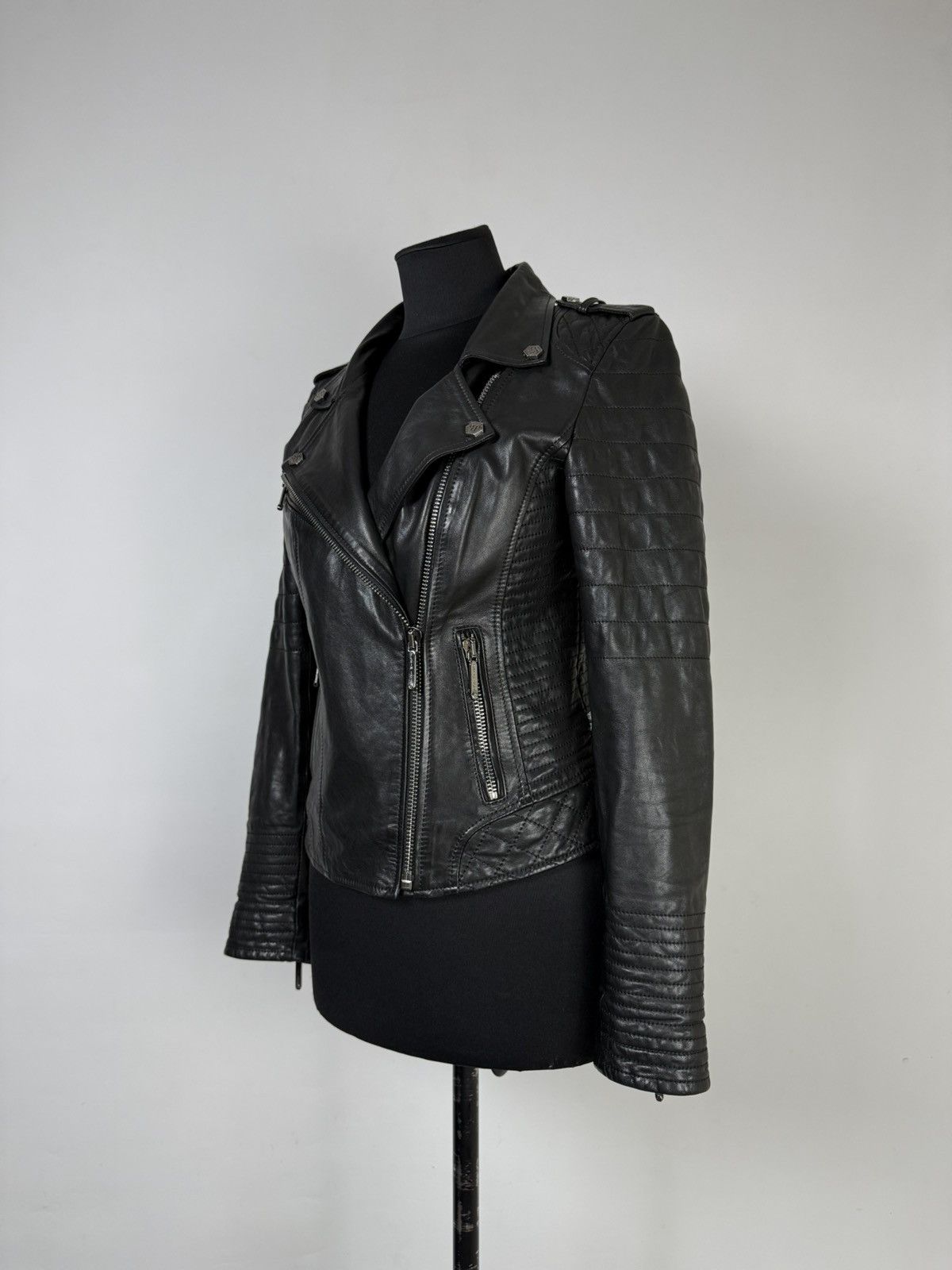 Philipp Plein Philipp Plein Couture Leather Biker Jacket Size M Size M / US 6-8 / IT 42-44 - 10 Thumbnail
