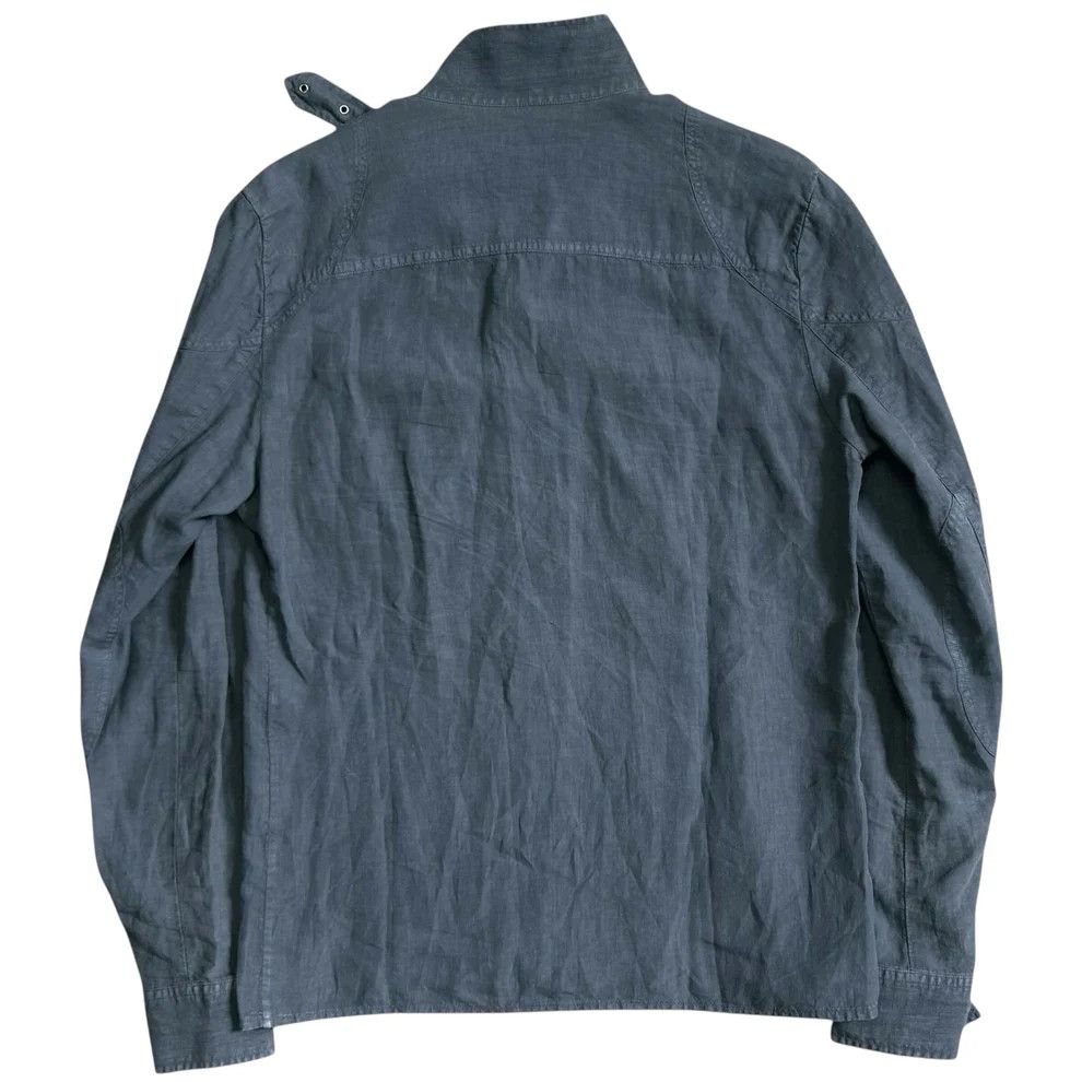 Balenciaga Balenciaga Belt Collar Linen Work Shirt - SS05 Size US M / EU 48-50 / 2 - 8 Thumbnail