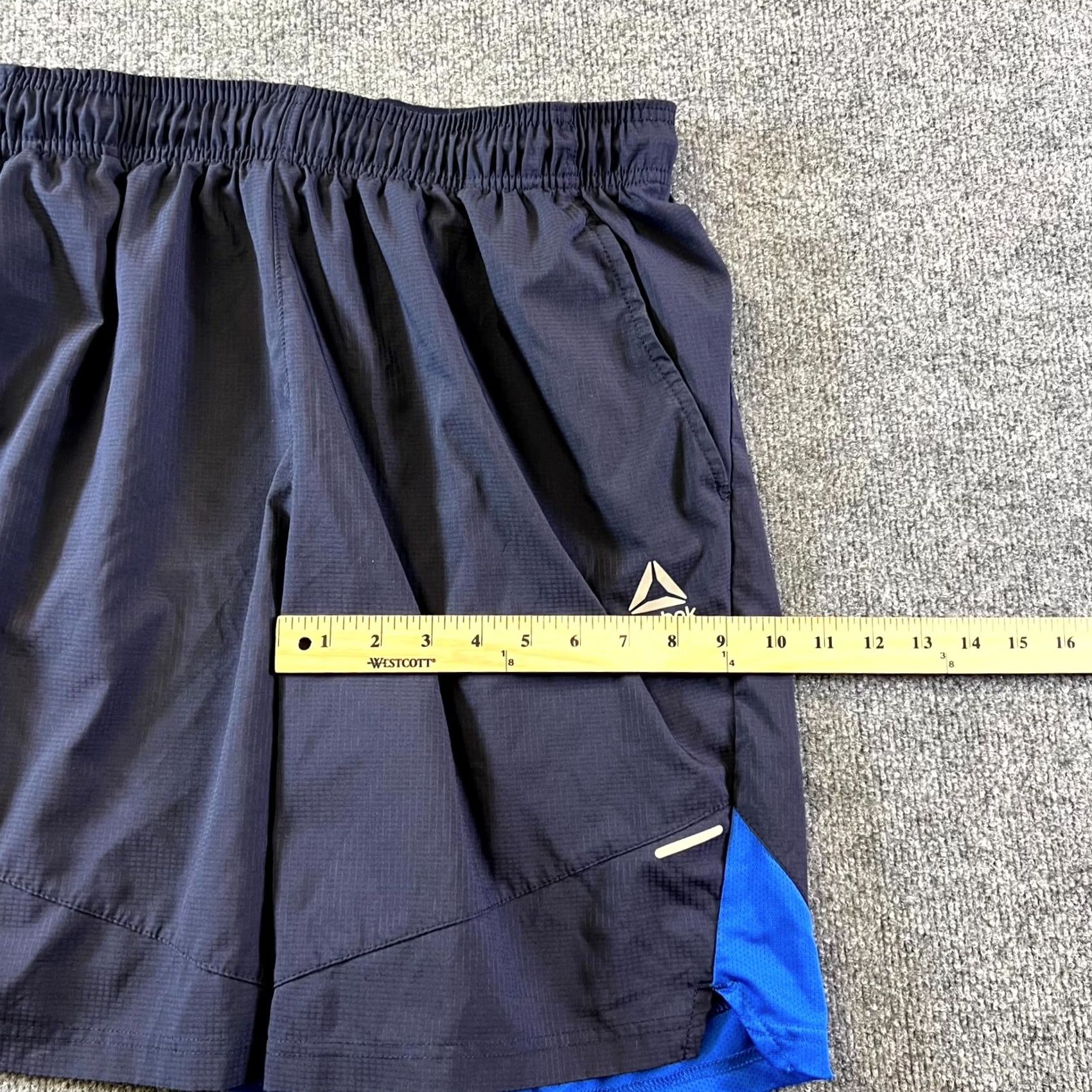 Reebok Reebok Mens Shorts Athletic Navy 9" Inseam Stretch Drawstring Size US 33 - 5 Thumbnail